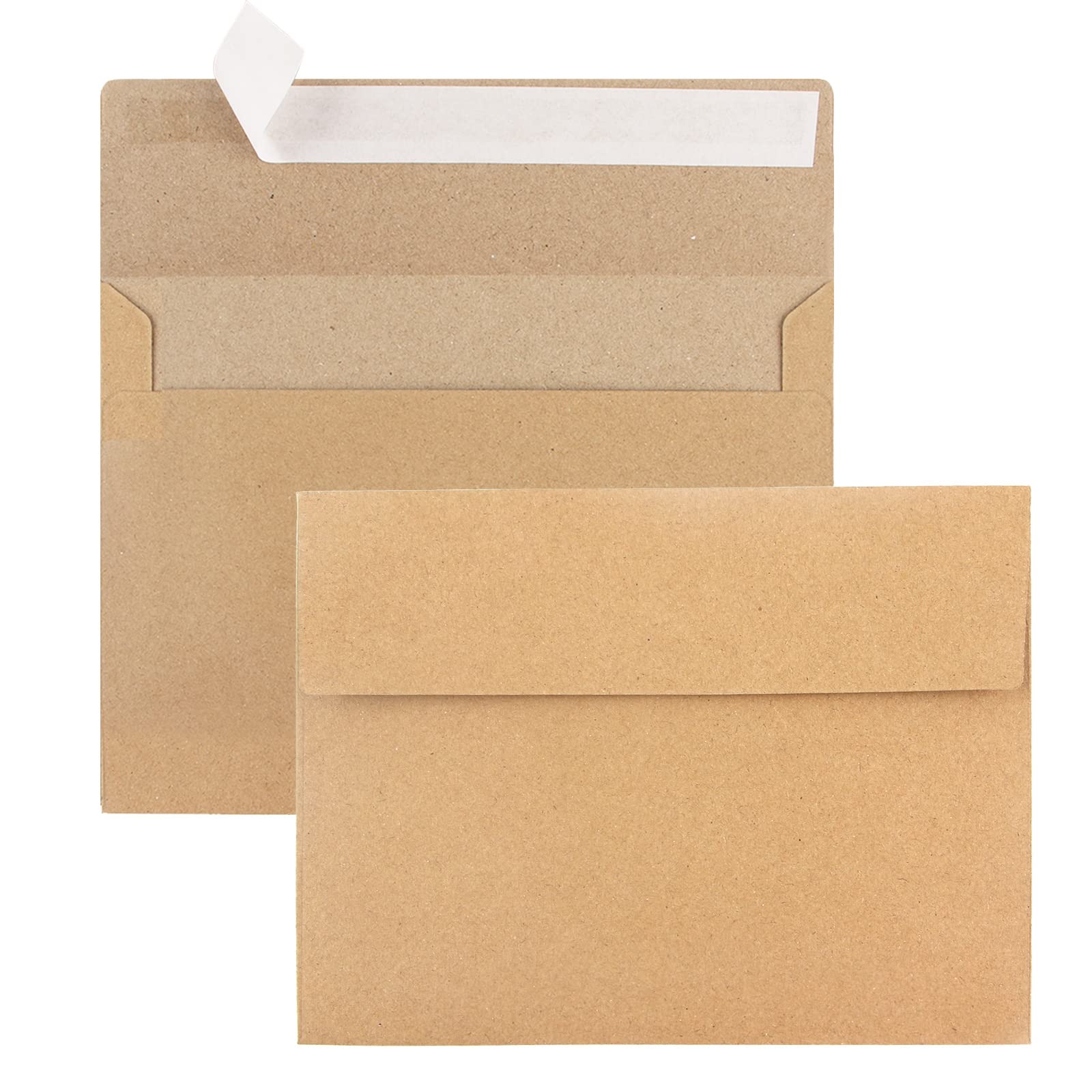 50 Pack A7 Kraft Envelopes (5x7 Inches) - Eco-Friendly Brown Paper Envelopes for Wedding Invitations, Baby Showers, Birthday Parties & Personalized Gift Cards - Perfect for Handmade Cards, Business Mailings & Special Occasions