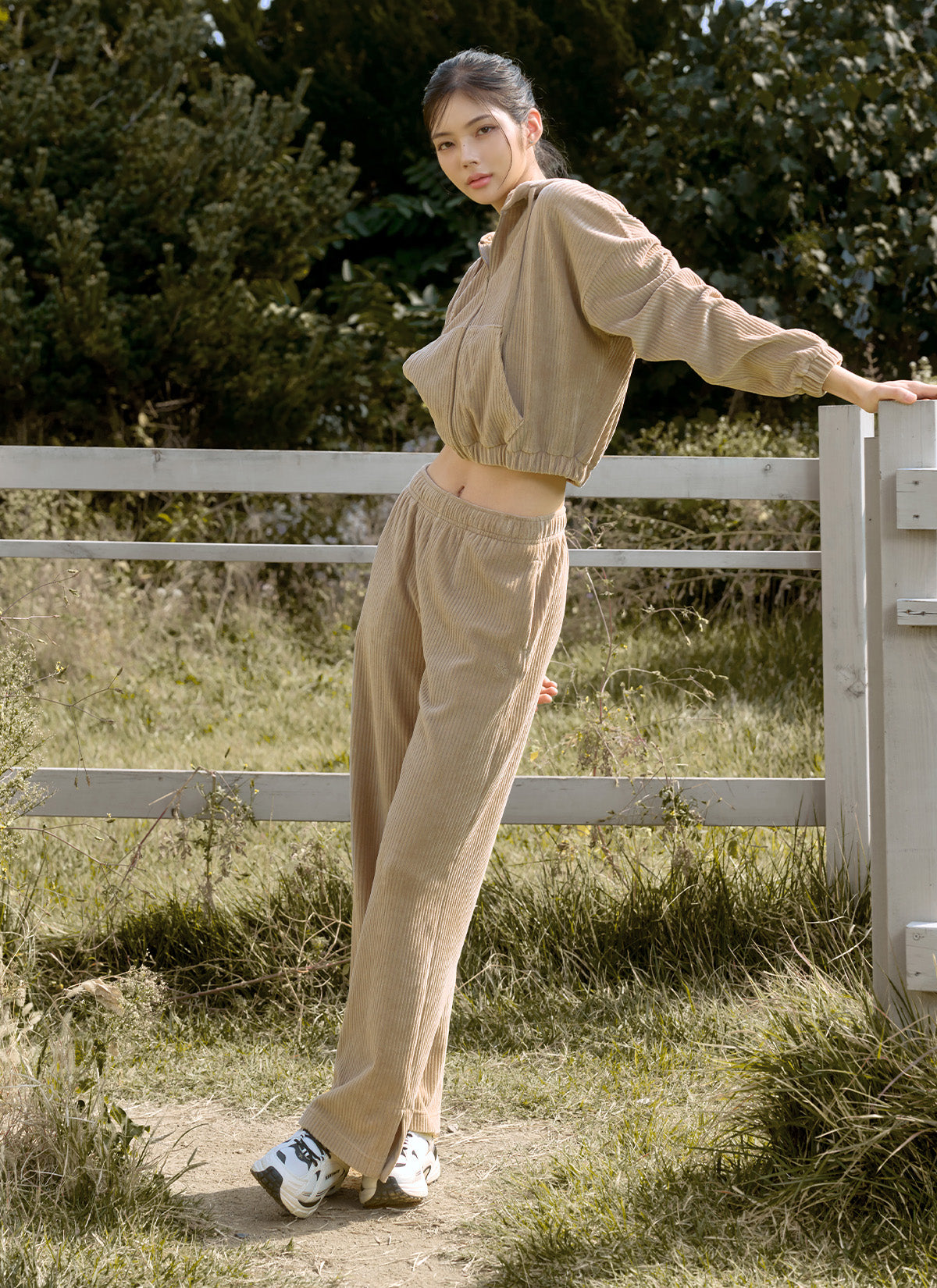 Velvet Corduroy Wide Leg Pants for Women - High Waisted Comfortable Lounge Pants for Casual Wear & Home Relaxation