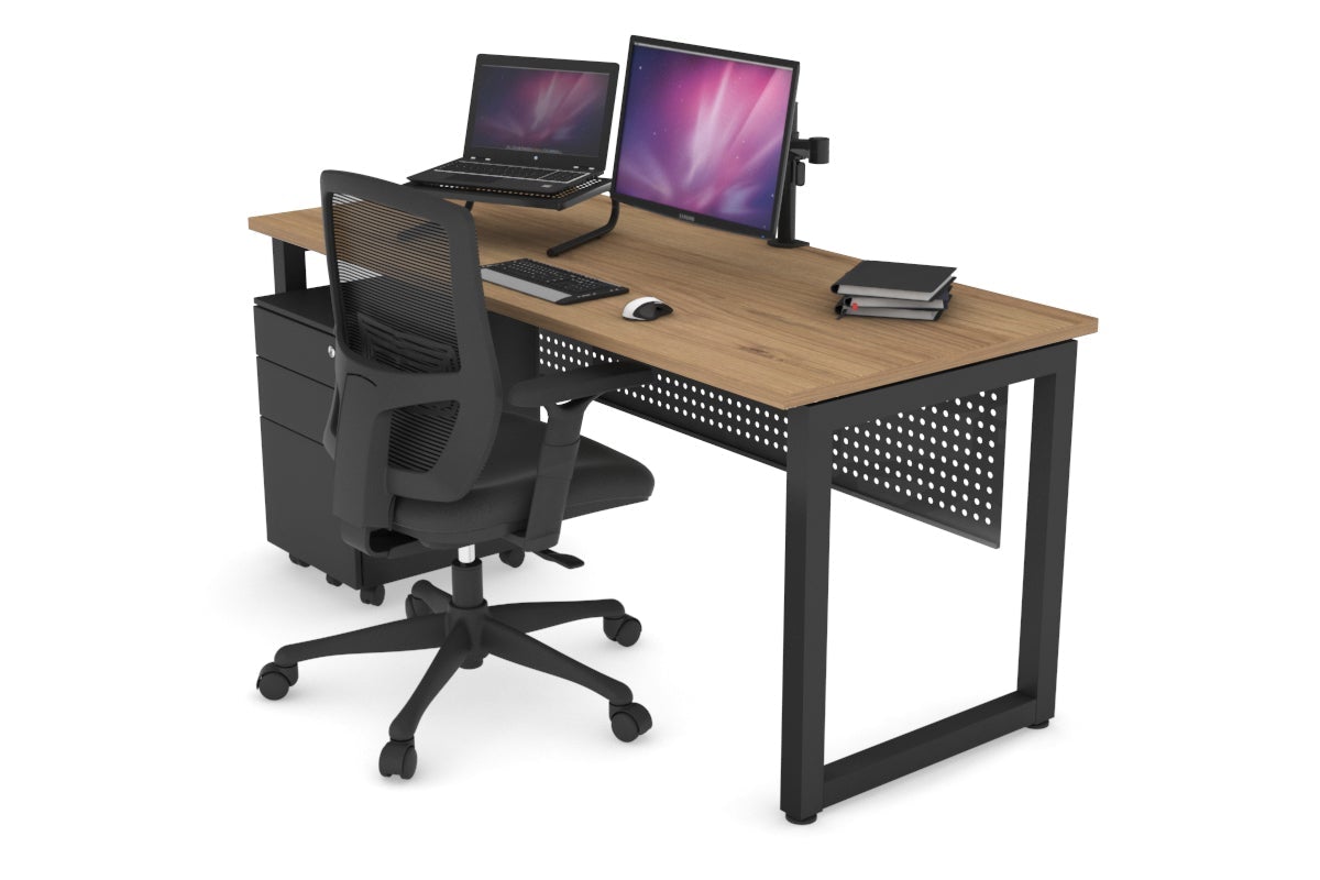 Quadro Loop Legs Office Desk - 1600L x 700W Modern Workstation for Home & Office - Perfect for Remote Work, Study & Conference Rooms