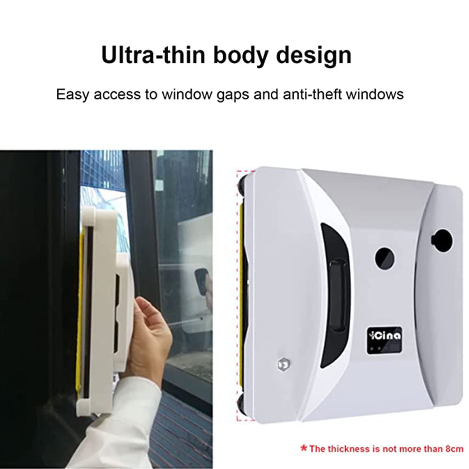 Automatic Window Cleaning Robot - Electric Glass Cleaner with Remote Control & Strong Vacuum Adsorption | Smart Home Cleaning Device for High-Rise Windows & Skylights