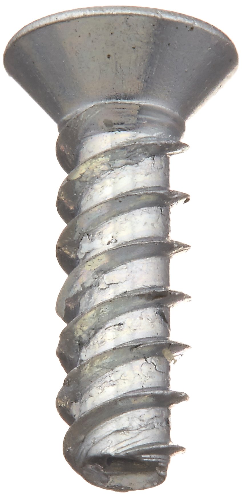 Small Parts 0205LPF Zinc Plated Steel Thread Rolling Screw, 82° Flat Head Phillips Drive, #2-28 Thread, 5/16