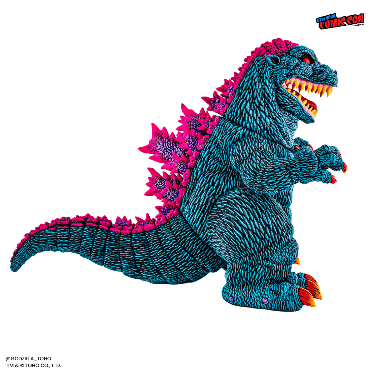 Godzilla Designer Vinyl Figure by James Groman - Psychedelic Variant Collectible Toy | Perfect for Anime Fans, Pop Culture Collectors & Home Office Decor