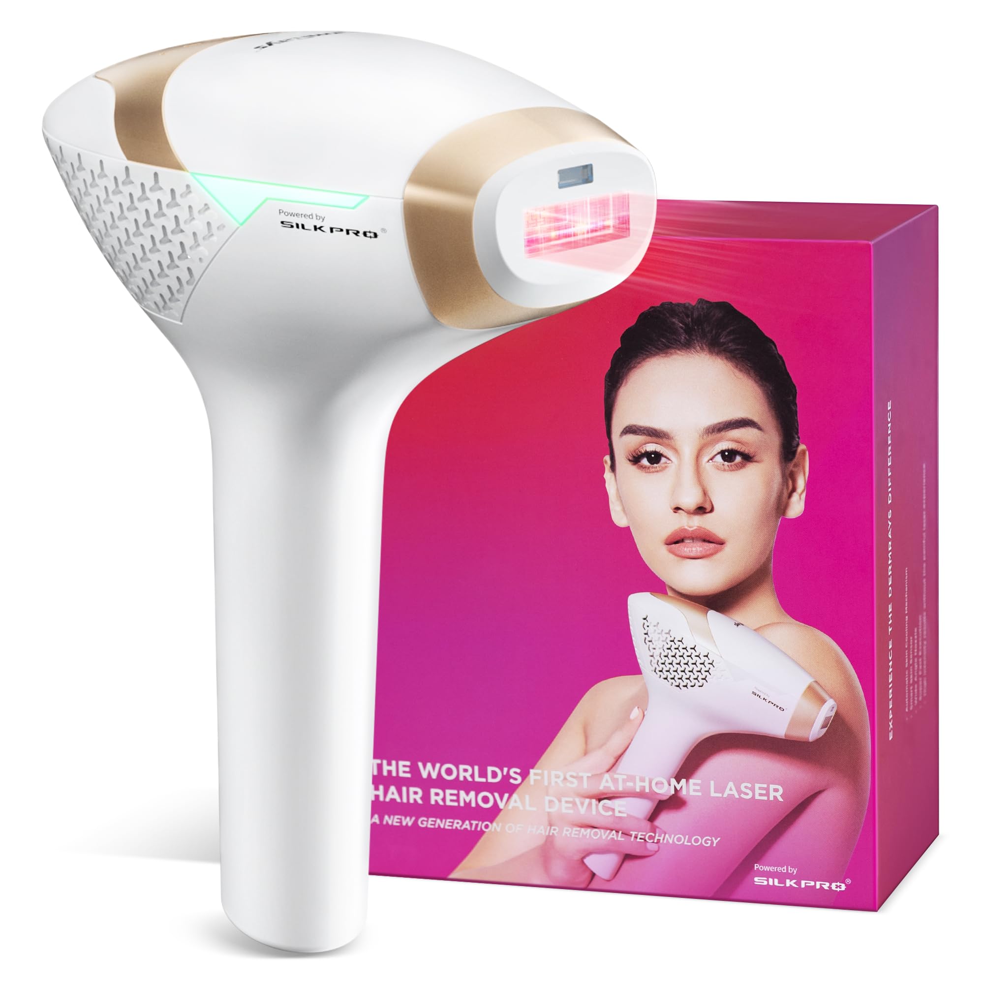 Professional V4S Diode Laser Hair Removal Device with Cooling Gel - Painless & Effective At-Home IPL Treatment for Women & Men - Perfect for Legs, Arms, Bikini Line & Facial Hair Removal