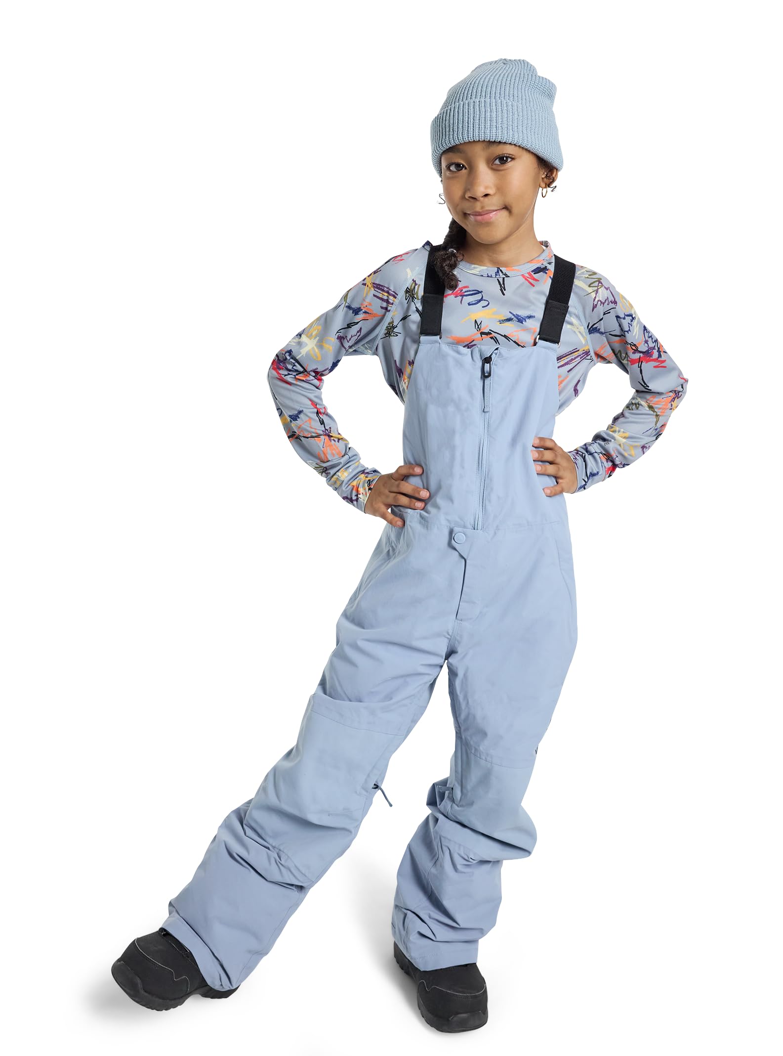 Burton Kids' Skylar 2L Waterproof Snow Bib Pants - Warm Winter Ski & Snowboard Gear for Boys & Girls - Perfect for Outdoor Snow Play & Mountain Adventures