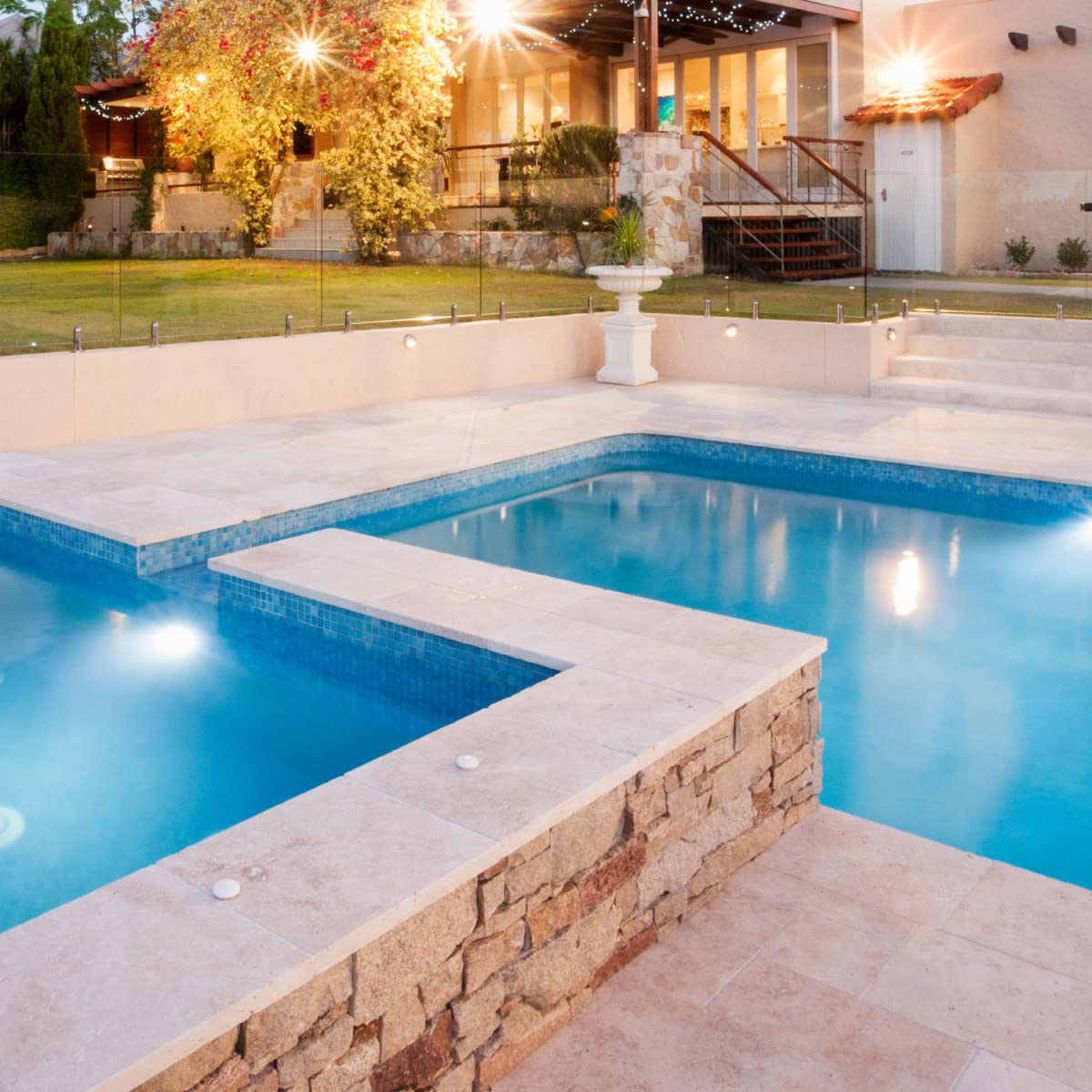 Pool Tile Paint for Swimming Pools - ARCAPISCINE AZULEJOS - 5 kg (Covers up to 15m² for 2 Coats) Light Blue - ARCANE INDUSTRIES - Perfect for Pool Renovation, Tile Restoration & Waterproofing