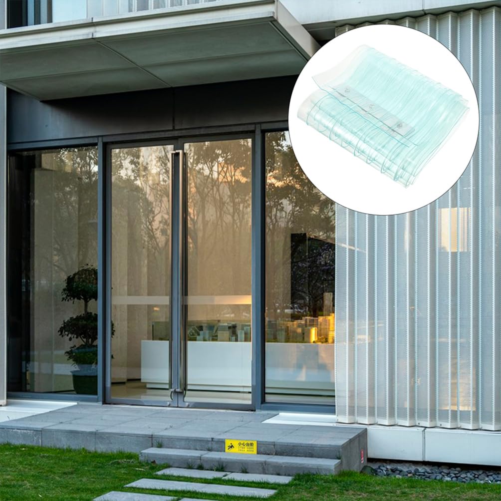 Clear Plastic Vinyl Strip Curtain for Freezer Doors - Commercial Cooler & Warehouse Insulated Door Curtain - Energy Saving, Temperature Control - Perfect for Restaurants, Grocery Stores & Cold Storage Facilities