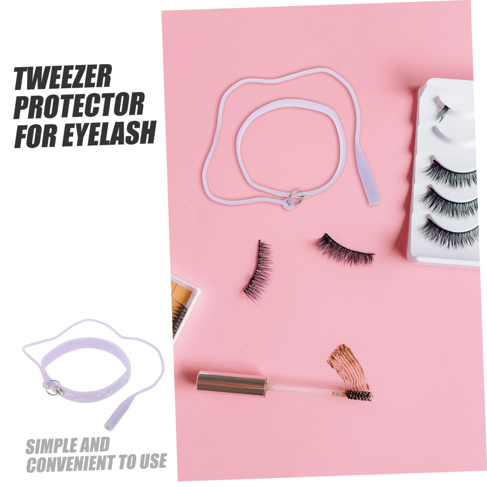 Professional Silicone Eyelash Tweezer Bracelet - Wrist Holder & Protector for Lash Extensions - Perfect for Salon, Spa & Home Use