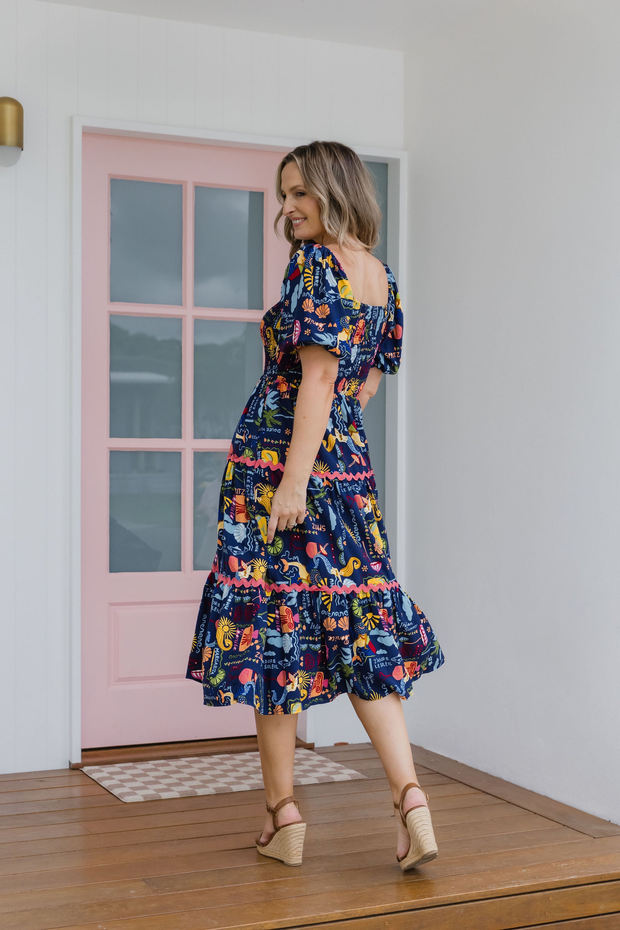 Peri Midi Dress - Flowy Euro Summer Dress for Women | Perfect for Beach Vacations, Date Nights & Summer Parties