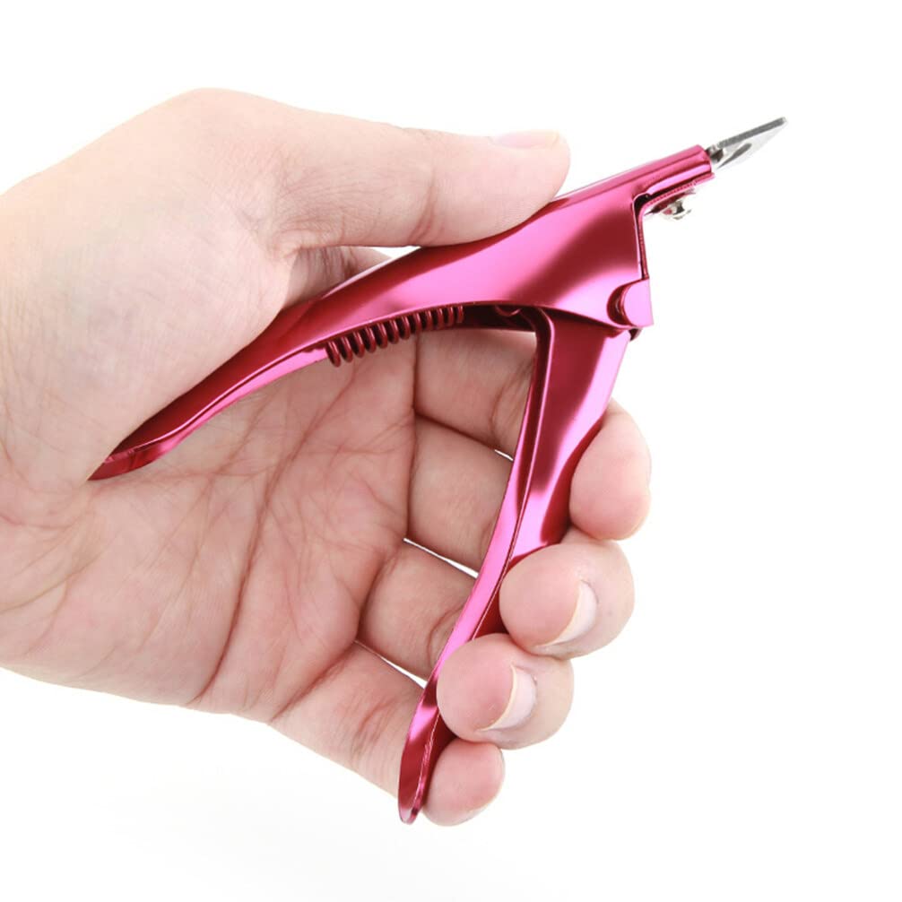 Beaupretty Professional Acrylic Nail Clipper Set - U-Shape False Nail Tip Cutter & Artificial Nail Trimmer - 2pc Manicure Tools Kit for Women & Men - Perfect for Nail Salons, Home Grooming & DIY Nail Art
