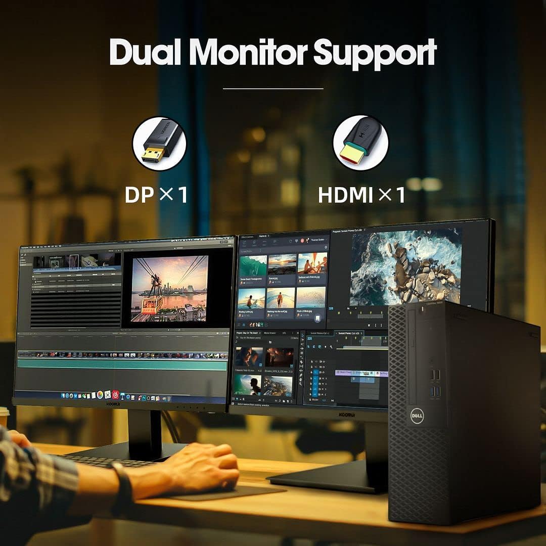 Powerful Dell Desktop PC with Intel Core i7 Processor up to 3.60GHz, 16GB RAM, 512GB SSD, Windows 11 Pro - WiFi & Bluetooth, DVD Drive - Ideal for Home Office, Gaming, and Business Computing