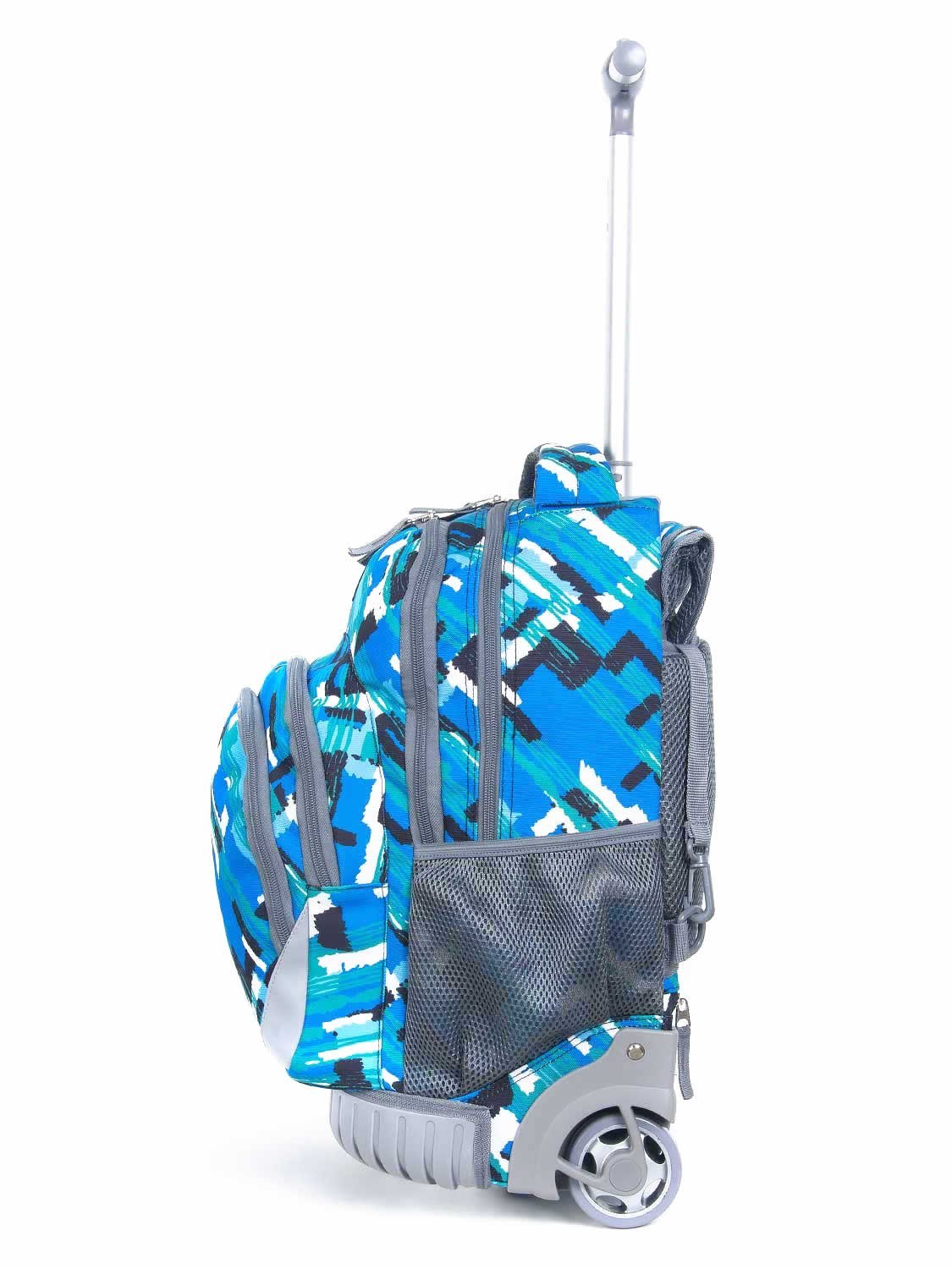 Tilami 18 Inch Rolling Backpack for Kids - Durable School Backpack with Wheels for Boys & Girls, Laptop Compatible, Ocean Blue - Perfect for School, Travel & Daily Use