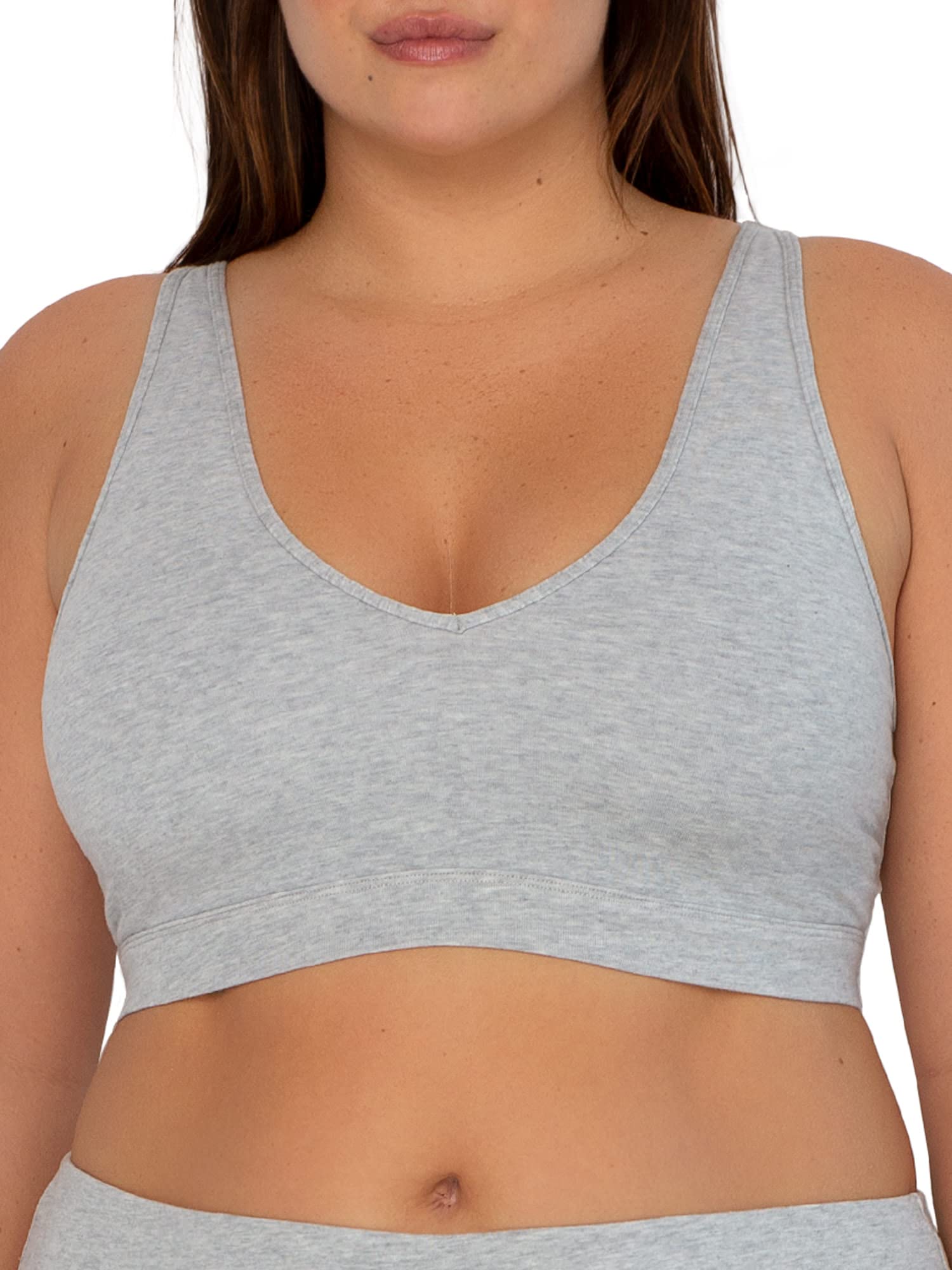 Smart & Sexy Women's Cloud Cotton Comfort Wireless Bralette - Ultra Soft Lounge Bra for Sleep, Yoga & Everyday Wear