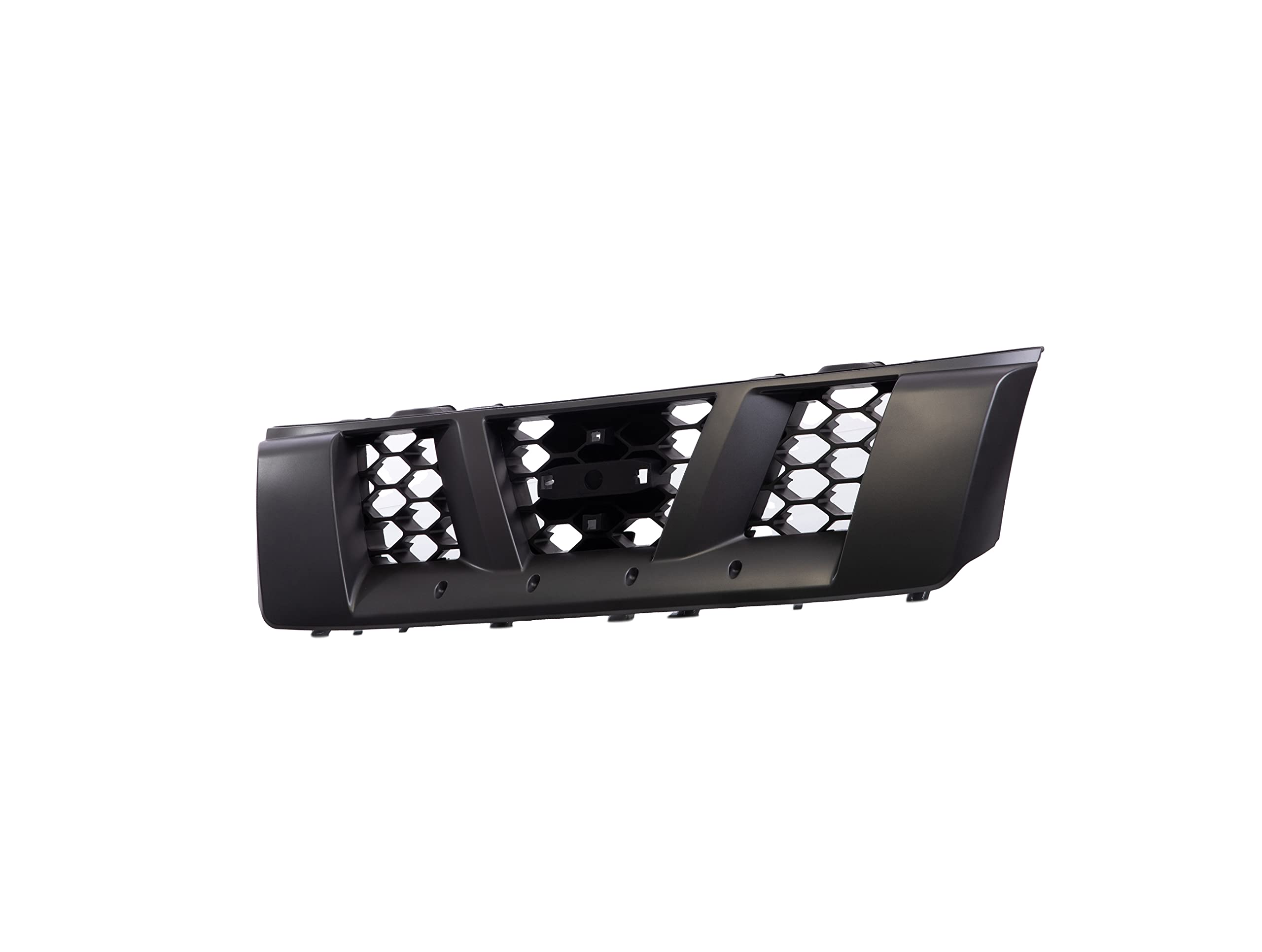 Replacement Front Grille Assembly with Silver Frame & Dark Gray Insert - Compatible with 2005-2008 Nissan Xterra | Perfect for Off-Roading & Truck Customization