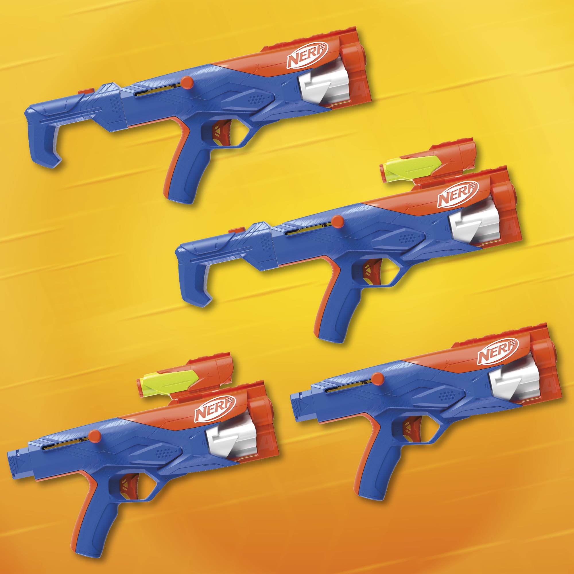 NERF N Series Gear Up Pack - 3X Blasters with 18 N1 Darts | Compatible with N Series Blasters Only | Perfect Gift for Kids Ages 8+ | Outdoor & Backyard Games | Birthday Party & Team Play Fun