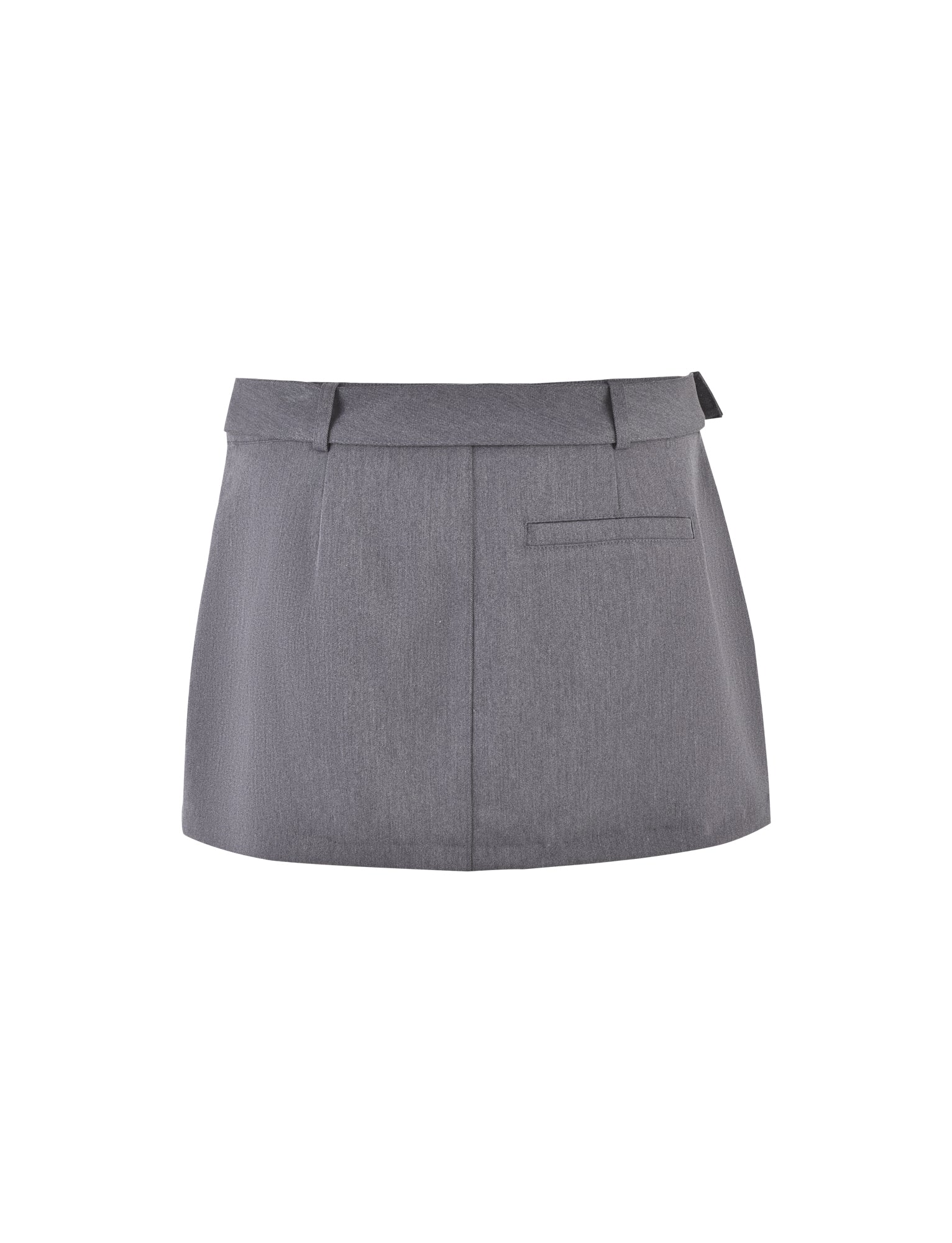 NADINE SKORT Grey Slate - Women's Stretchy High Waist Skirt Shorts for Casual Wear, Workout & Travel
