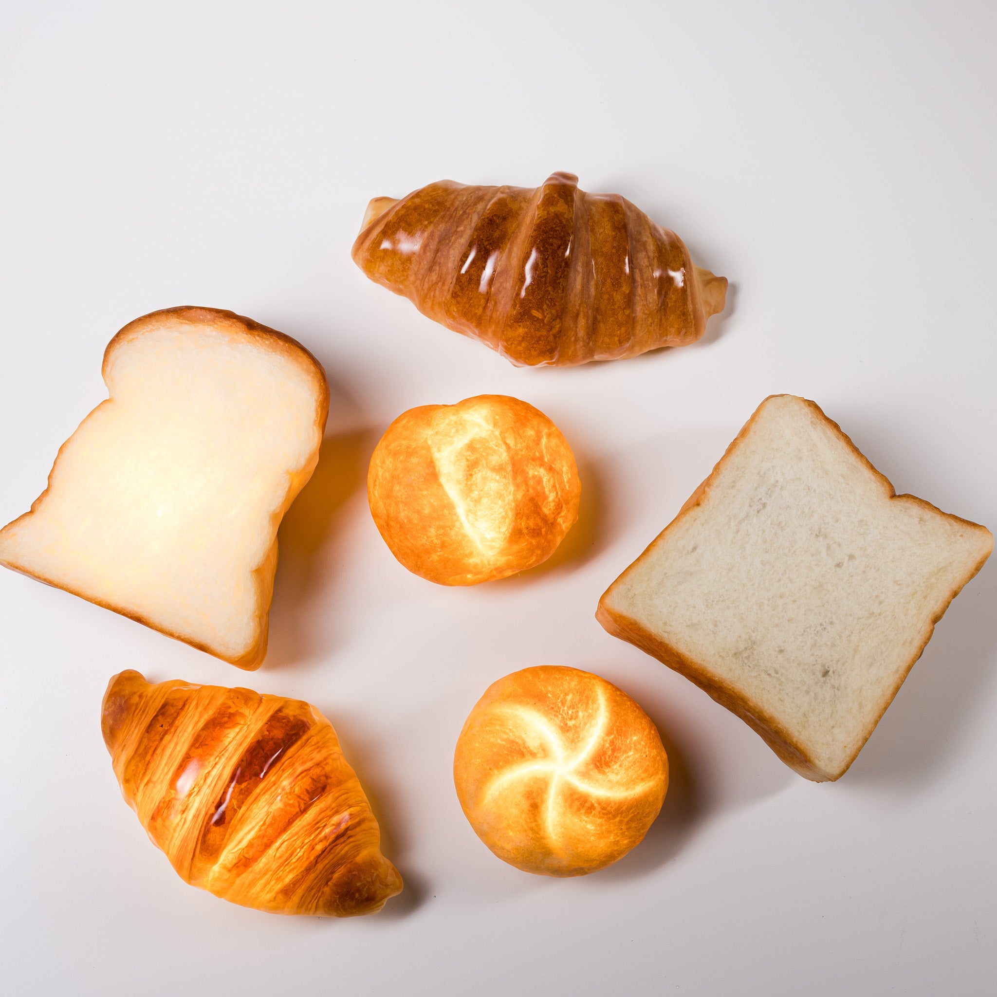 PAMPSHADE Realistic Bread Lamp - Croissant Shaped Decorative Light by Yukiko Morita | Perfect for Kitchen, Cafe & Cozy Home Decor