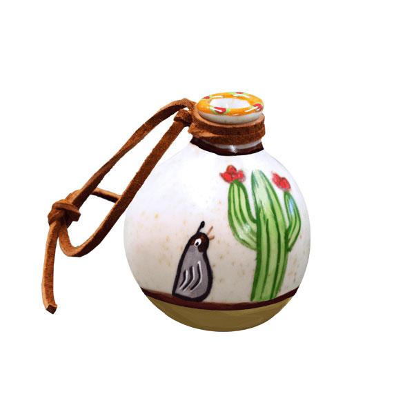 Southwest Quail Pot Ornament - Sonoran Desert Inspired Ceramic Decor for Home, Garden, and Western Themed Spaces