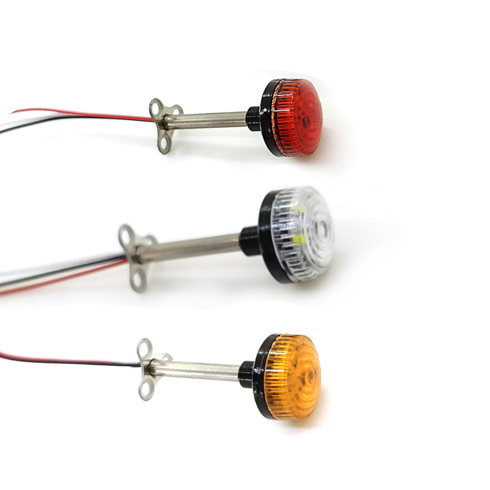 Tamiya 1/14 RC Tractor Truck Rotating LED Warning Light - DIY Upgrade Spare Part for Radio Controlled Construction Vehicle Models | Perfect for Hobbyists & RC Enthusiasts