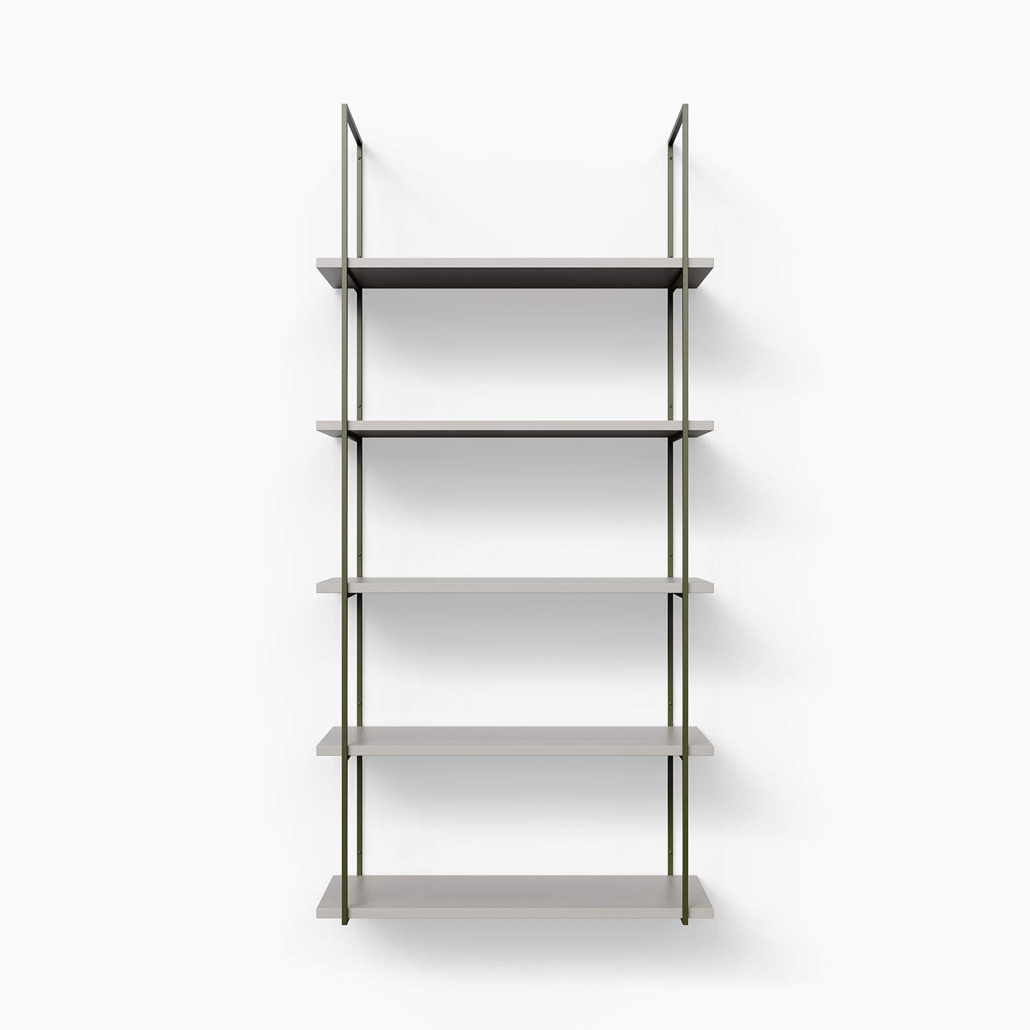 5-Tier Metal Shelf - Heavy Duty Storage Rack for Home, Office, Garage & Warehouse - Space Saving Organizer for Books, Toys, Pantry & More - Lloyd Concretey Brand