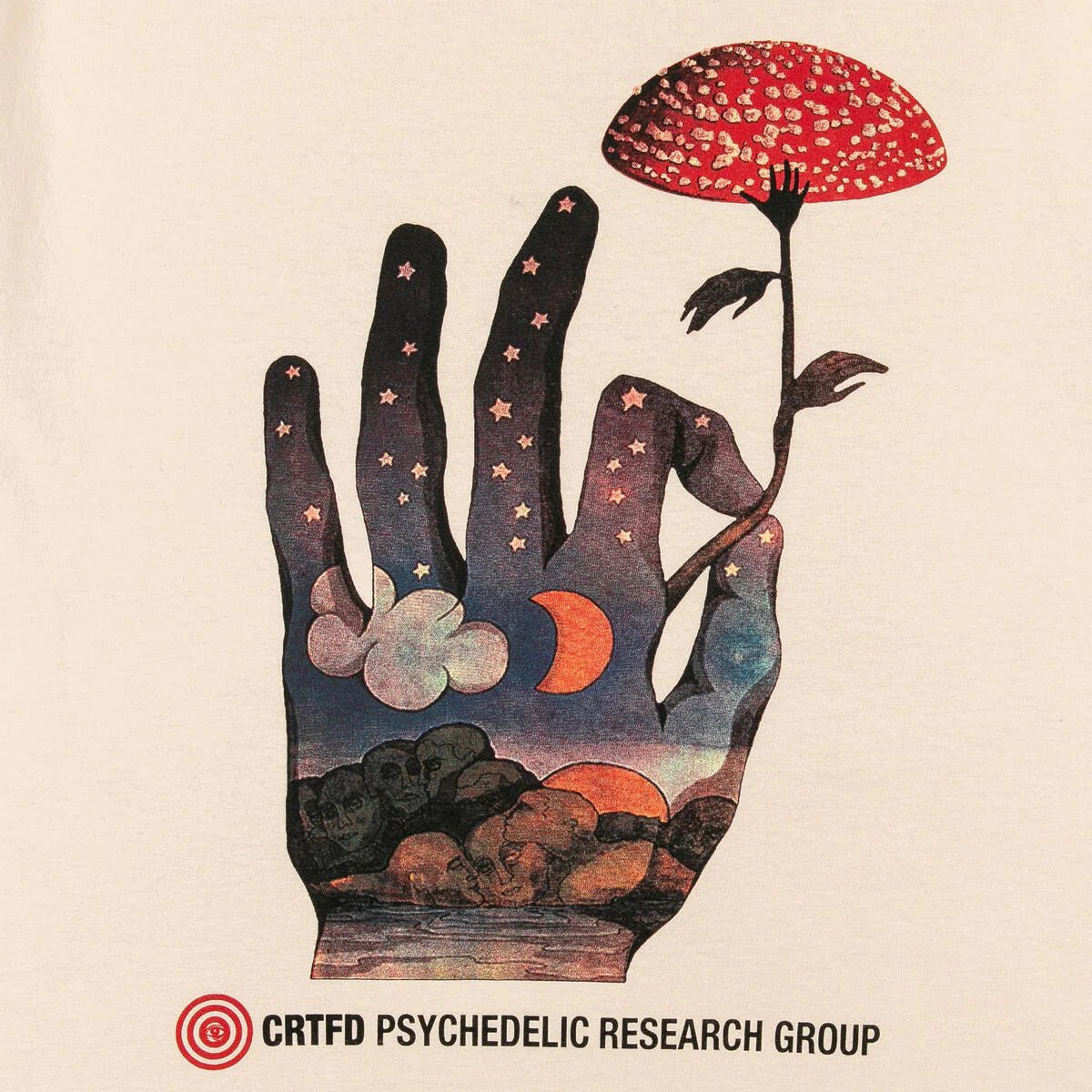 Certified Fly Agaric Mushroom Print T-Shirt - 100% Cotton Organic Tee for Men & Women - Perfect for Nature Lovers, Festival Goers, and Psychedelic Art Enthusiasts