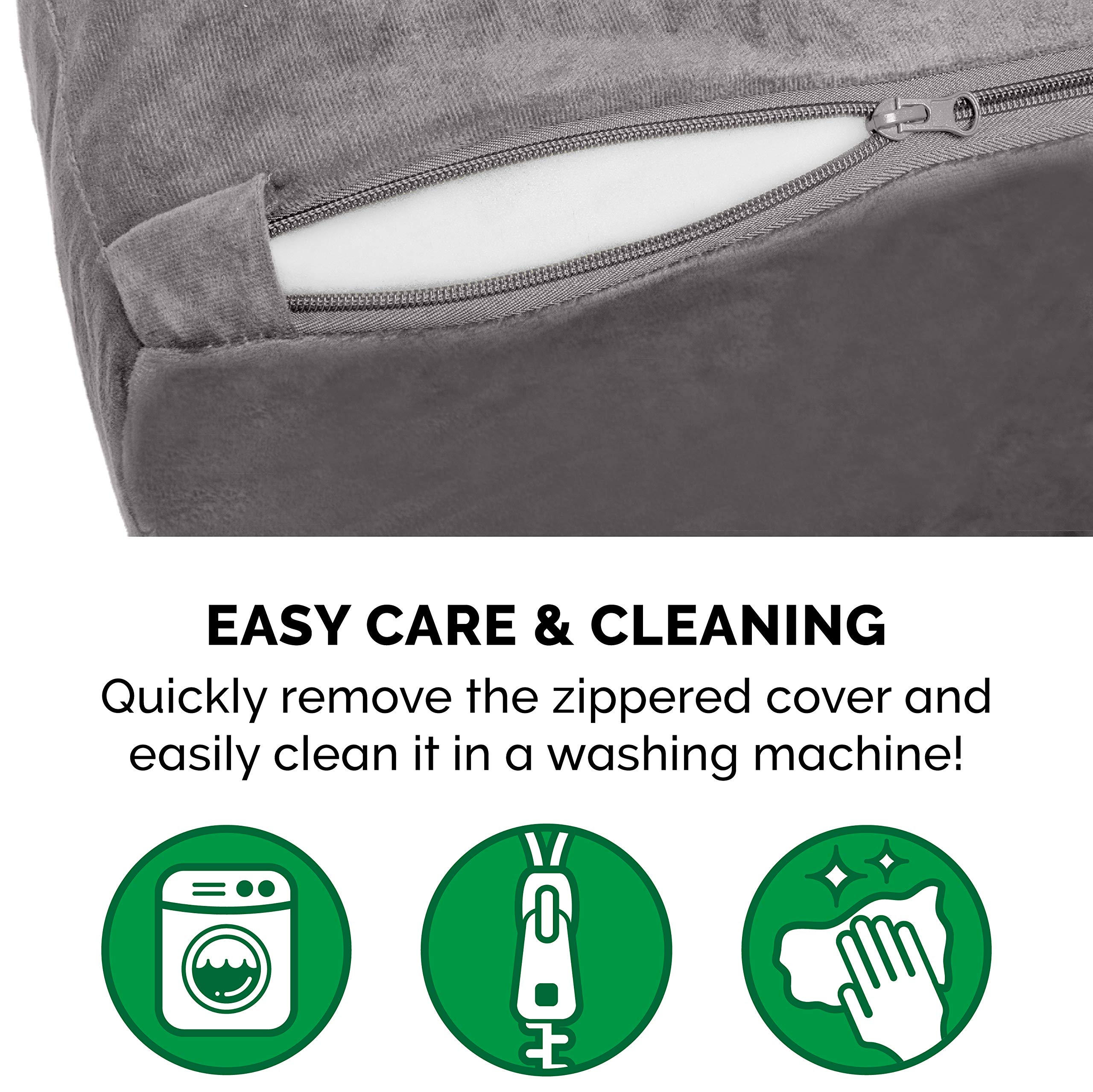 Furhaven Orthopedic Dog Bed XXL for Large Dogs - Washable Cover, Gray | Home & Travel Use