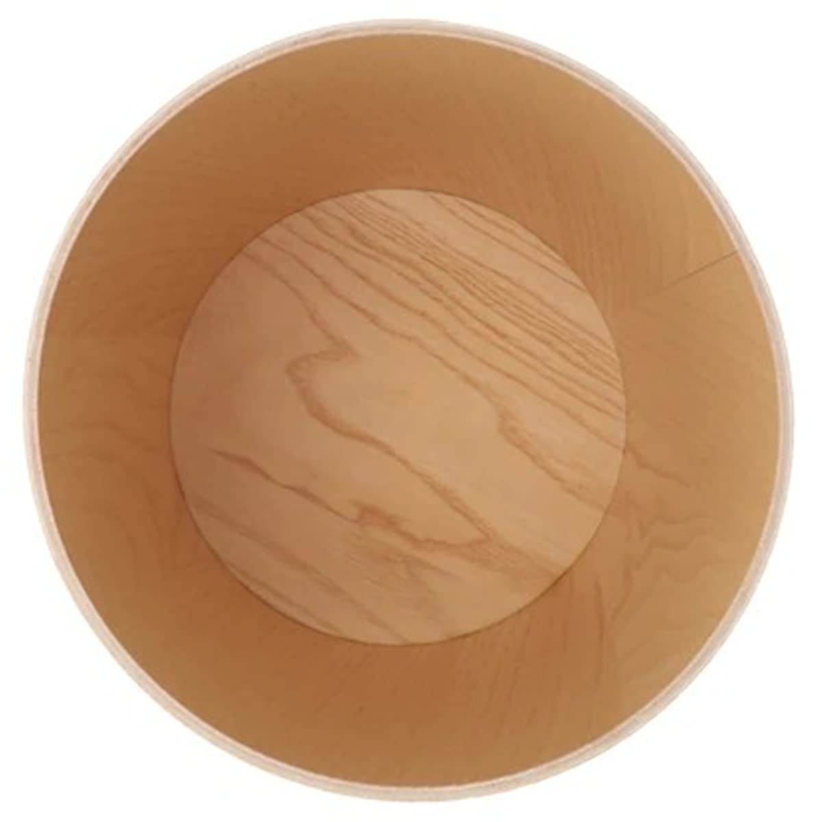 2.3 Gallon Japanese-Style Natural Wood Trash Can - Lightweight & Sturdy Round Waste Basket for Home, Office, Kitchen, Bedroom, Under Desk, Kids Room & Hotel - Eco-Friendly Home Decor & Waste Management Solution (Light Wood) - Perfect for Small Spaces, Minimalist Decor & Daily Trash Disposal