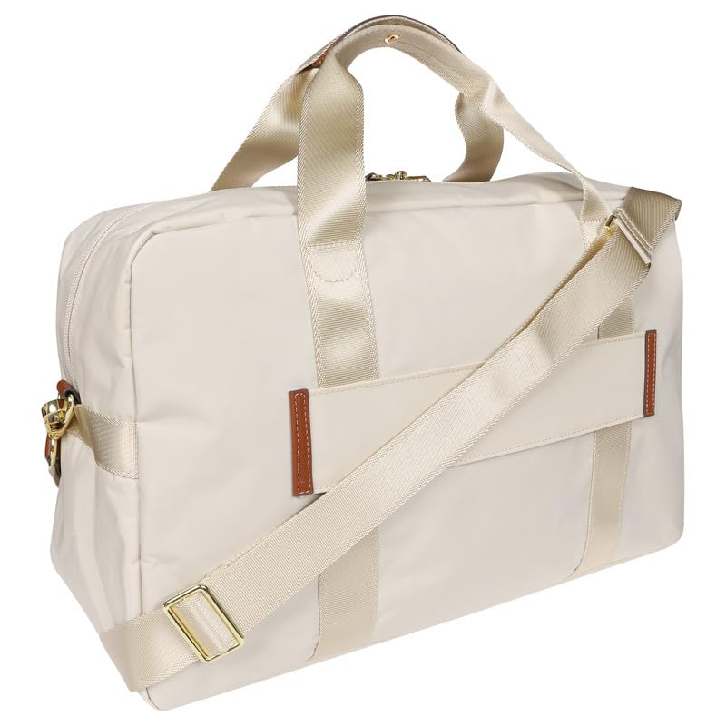 Bric's X-BAG 18-Inch Cargo Duffle Bag - Premium Travel & Weekender Carry-On with Luggage Sleeve - Durable Satin Nylon for Business Trips & Weekend Getaways - Beige