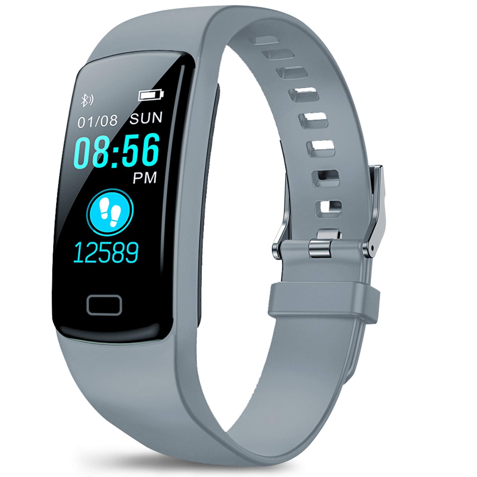 PUBU Fitness Tracker with Heart Rate Monitor - IP68 Waterproof Smartwatch for Men, Women & Kids - Perfect for Running & Swimming