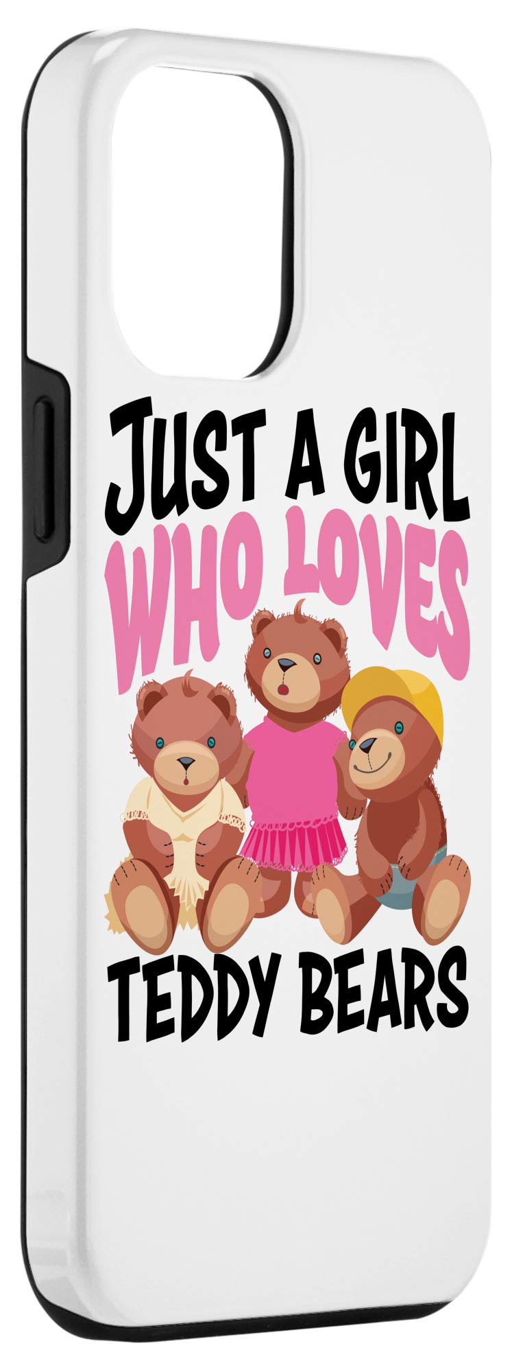 iPhone 12 Pro Max Teddy Bear Case - Cute Gift for Girls Who Love Plush Toys