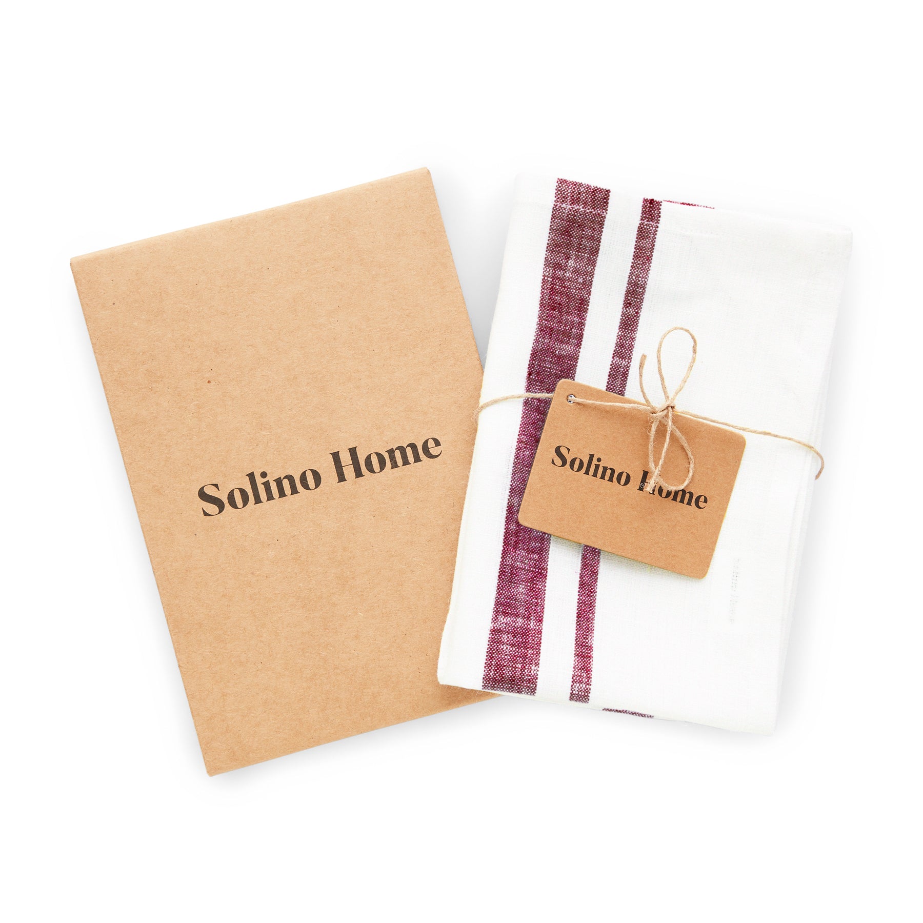 French Striped Kitchen Towels Set of 2 - Absorbent Cotton Dish Cloths for Drying Dishes & Cleaning - Perfect for Farmhouse & Coastal Style Kitchens