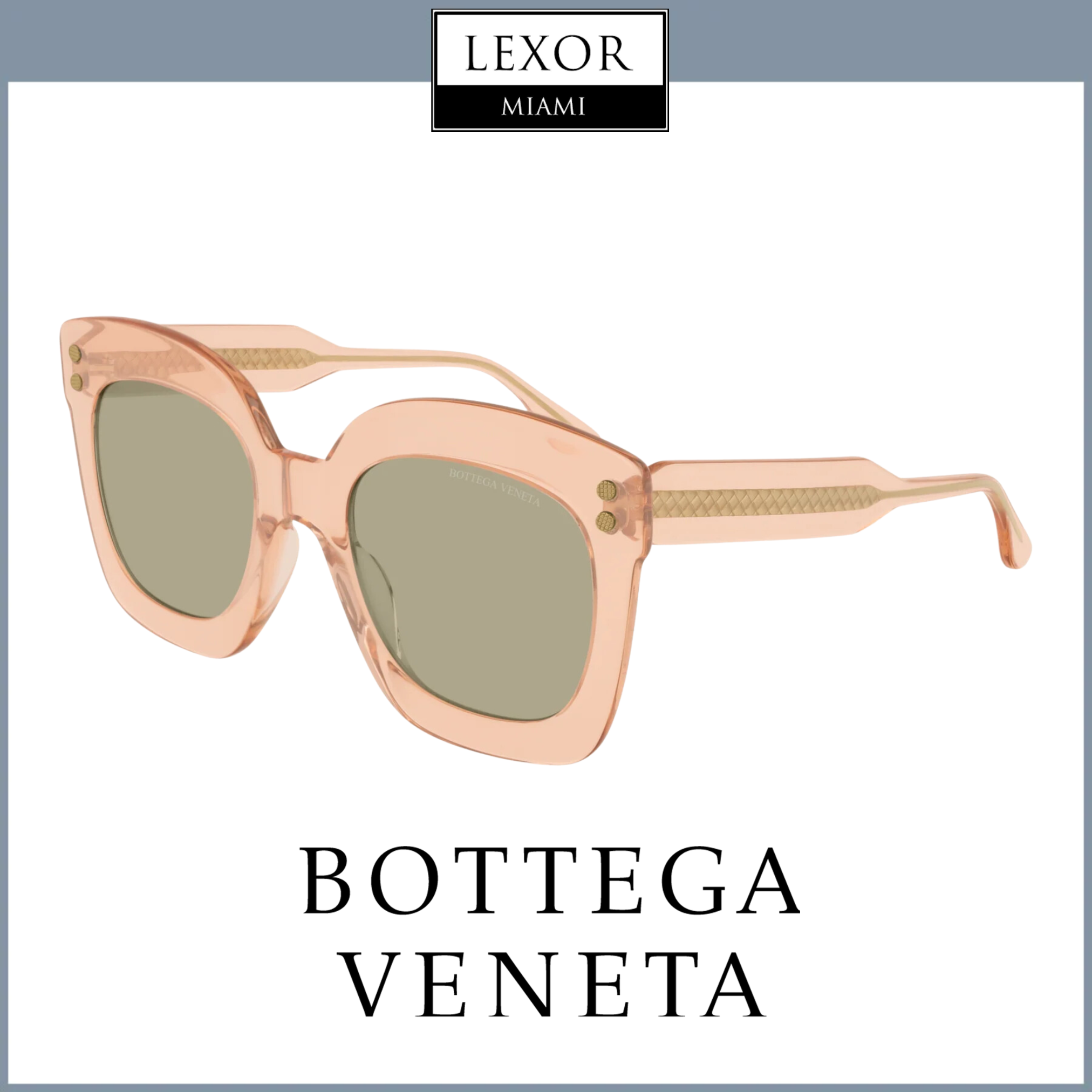 Bottega Veneta BV0238S 006 51mm Women's Sunglasses - UV Protection, Polarized Lenses for Driving, Beach & Outdoor Activities