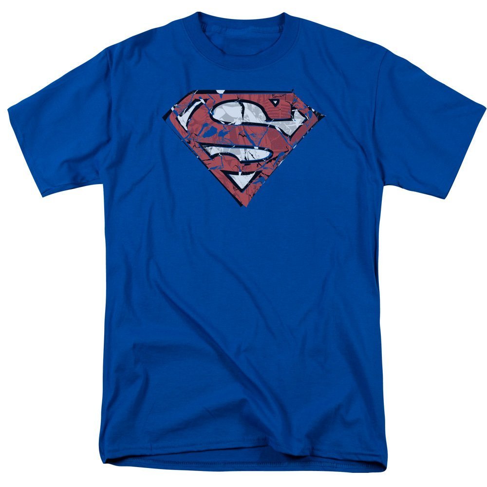 Superman Ripped & Shredded Graphic T-Shirt - XXL Size for Men | Vintage Superhero Tee for Casual Wear, Cosplay & Comic Con