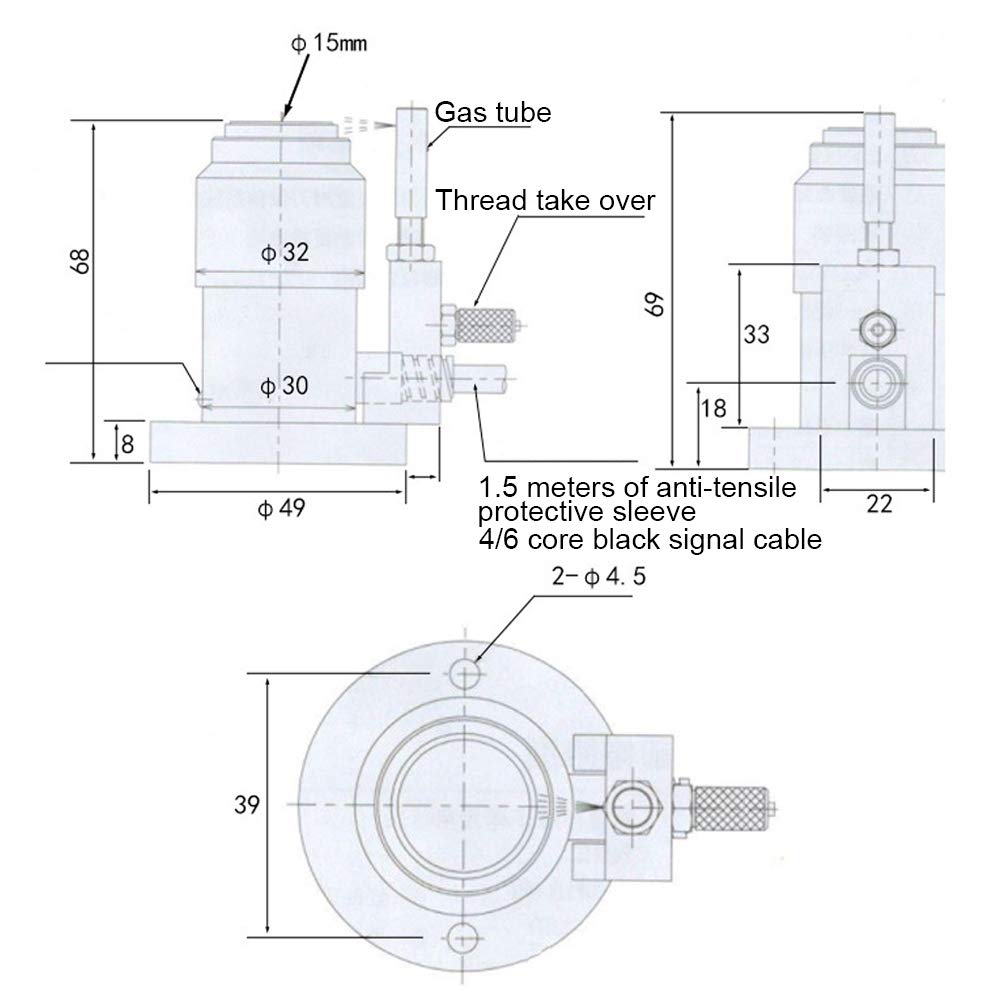 Universal NC/NO CNC Probe Tool Touch Sensor - Auto Tool Setting Sensor for CNC Router, Milling & Engraving Machines (Normally Open) | Perfect for Precision Machining, Woodworking & Metal Fabrication