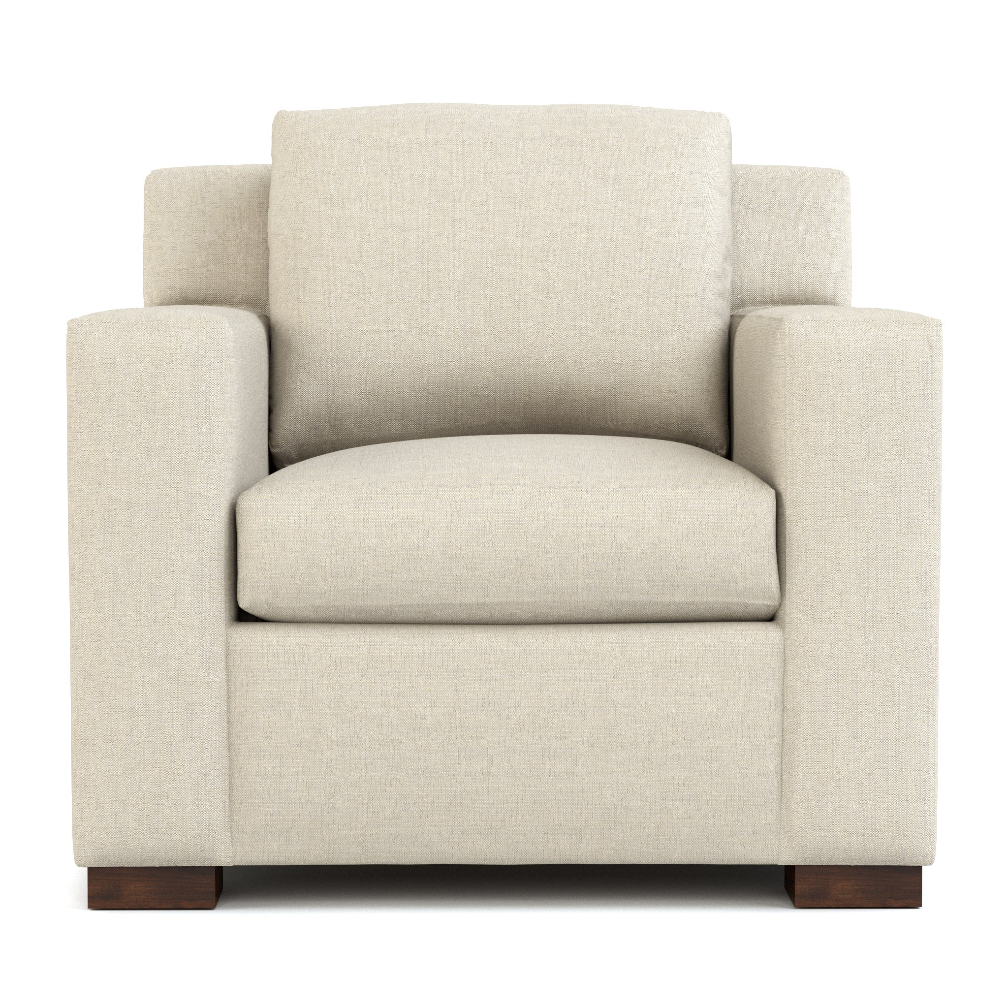 Keene Chair - Modern Accent Chair for Living Room, Bedroom & Office - Stylish Upholstered Armchair with Wooden Legs - Perfect for Relaxing, Reading & Decorating Your Home