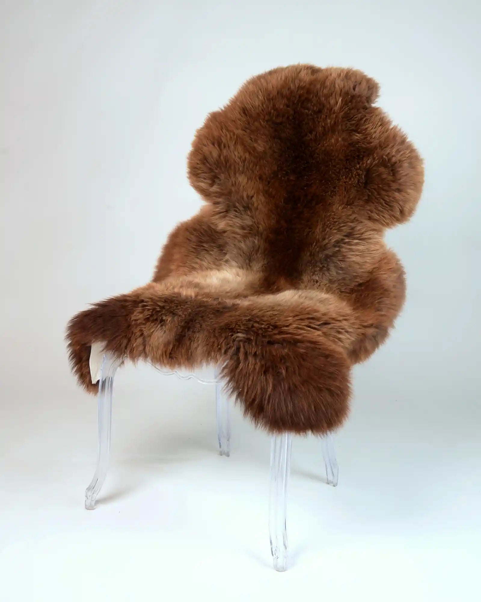 Natural Chocolate New Zealand Sheepskin Rug - Soft & Luxurious, Perfect for Living Room, Bedroom, or Nursery Decor