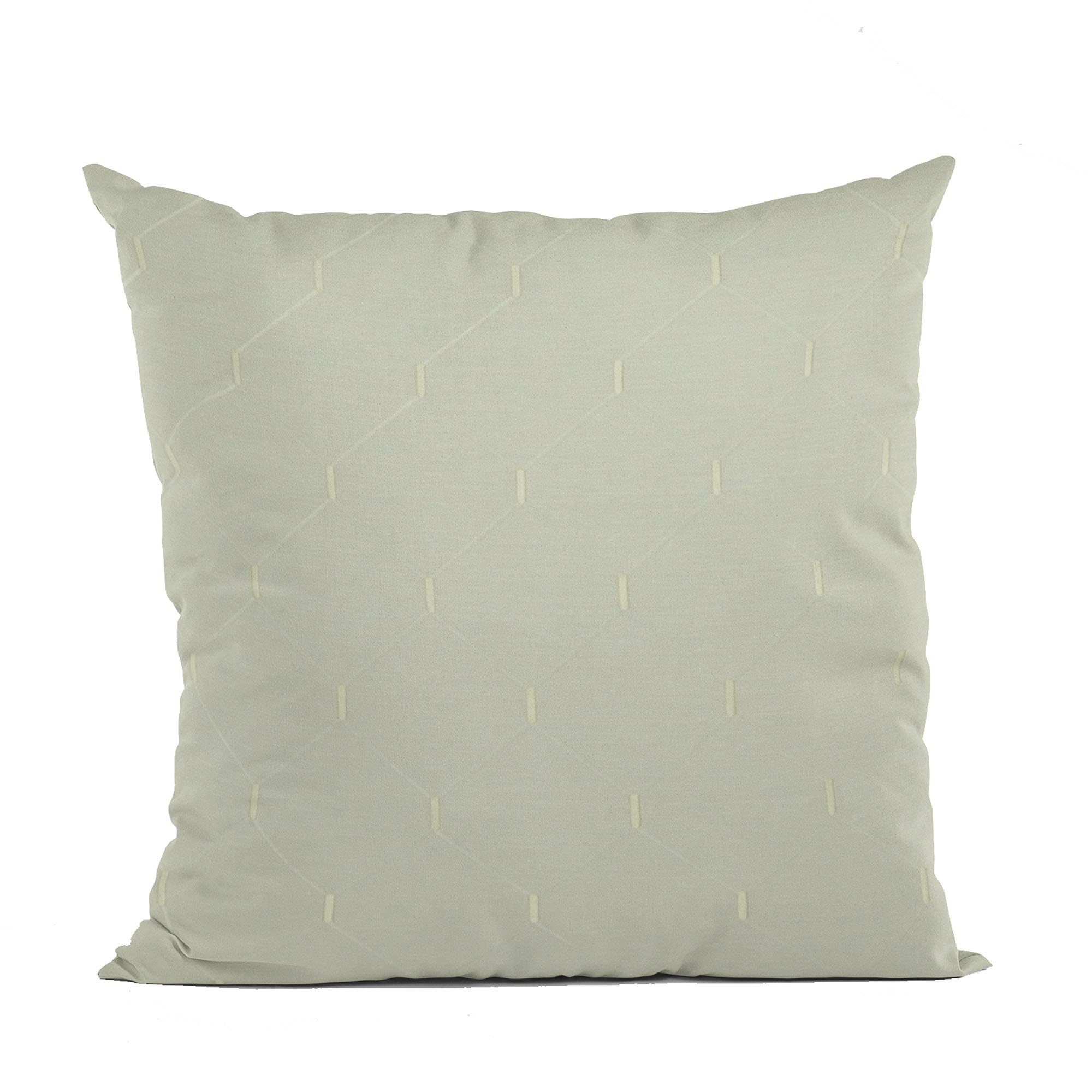 Luxury White Plutus Kona Embroidered Throw Pillow 20x26 Inches - Double Sided Decorative Cushion with Shimmering Pattern for Sofa, Bed & Home Decor