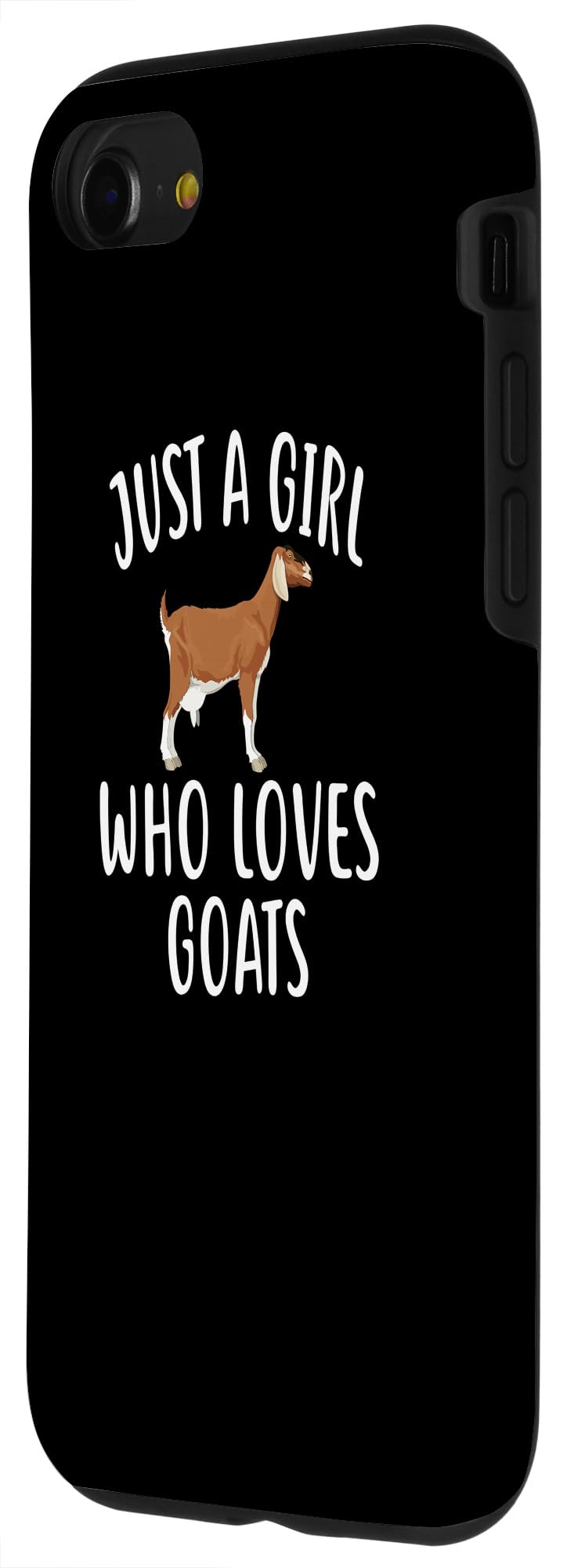 Funny GOAT Lover iPhone SE (2020)/7/8 Phone Case - Cute Animal Design Protective Cover for Apple iPhone - Perfect Gift for Goat Enthusiasts & Farm Animal Lovers
