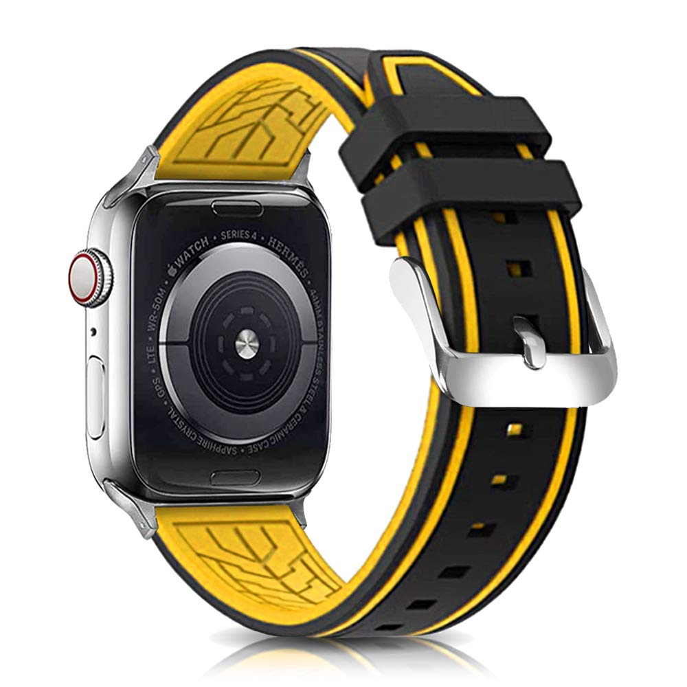 Compatible with Apple Watch Bands 49mm 42mm - Silicone Sport Strap for iWatch Series 10/9/8/7/6/5/4/3 Ultra 2 SE - Durable Rubber Watch Band for Men Women - Perfect for Swimming, Workout & Daily Wear