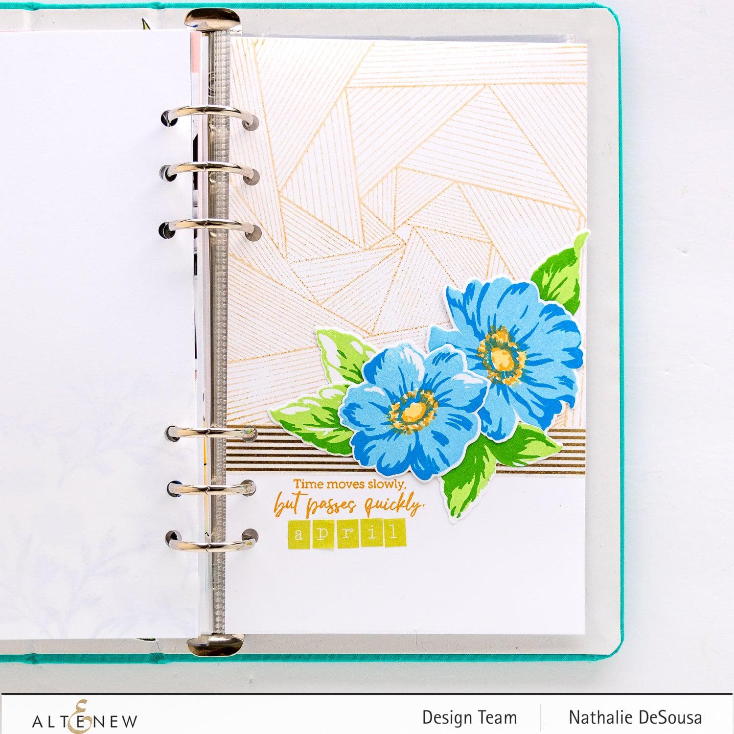 Linear Spiral Stamp Set for Scrapbooking, Journaling & Card Making - DIY Craft Stamps for Paper Projects