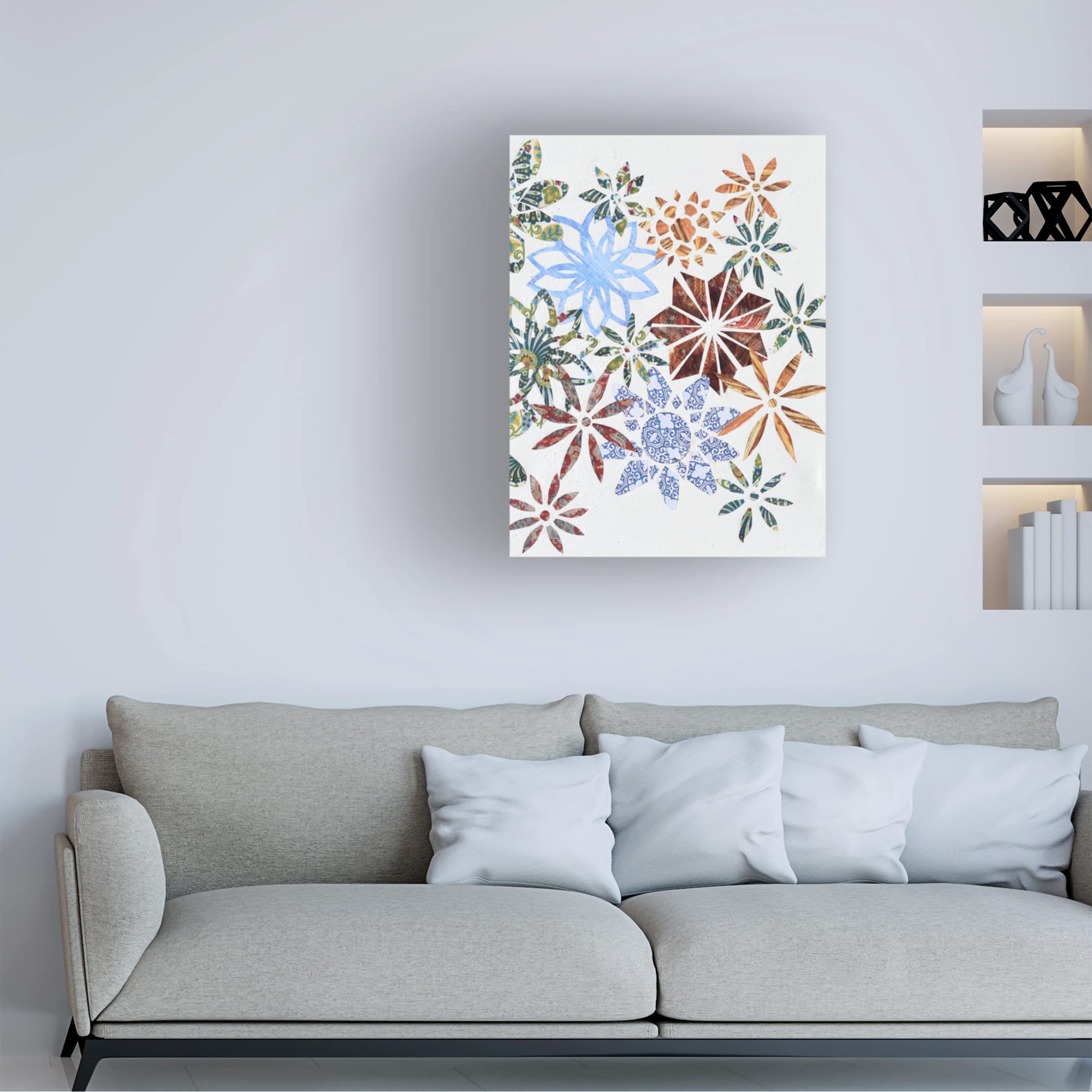 Trademark Fine Art 'Kaleidoscope Cut Outs II' Abstract Canvas Wall Art by Natalie Avondet - Perfect for Living Room, Bedroom & Office Decor