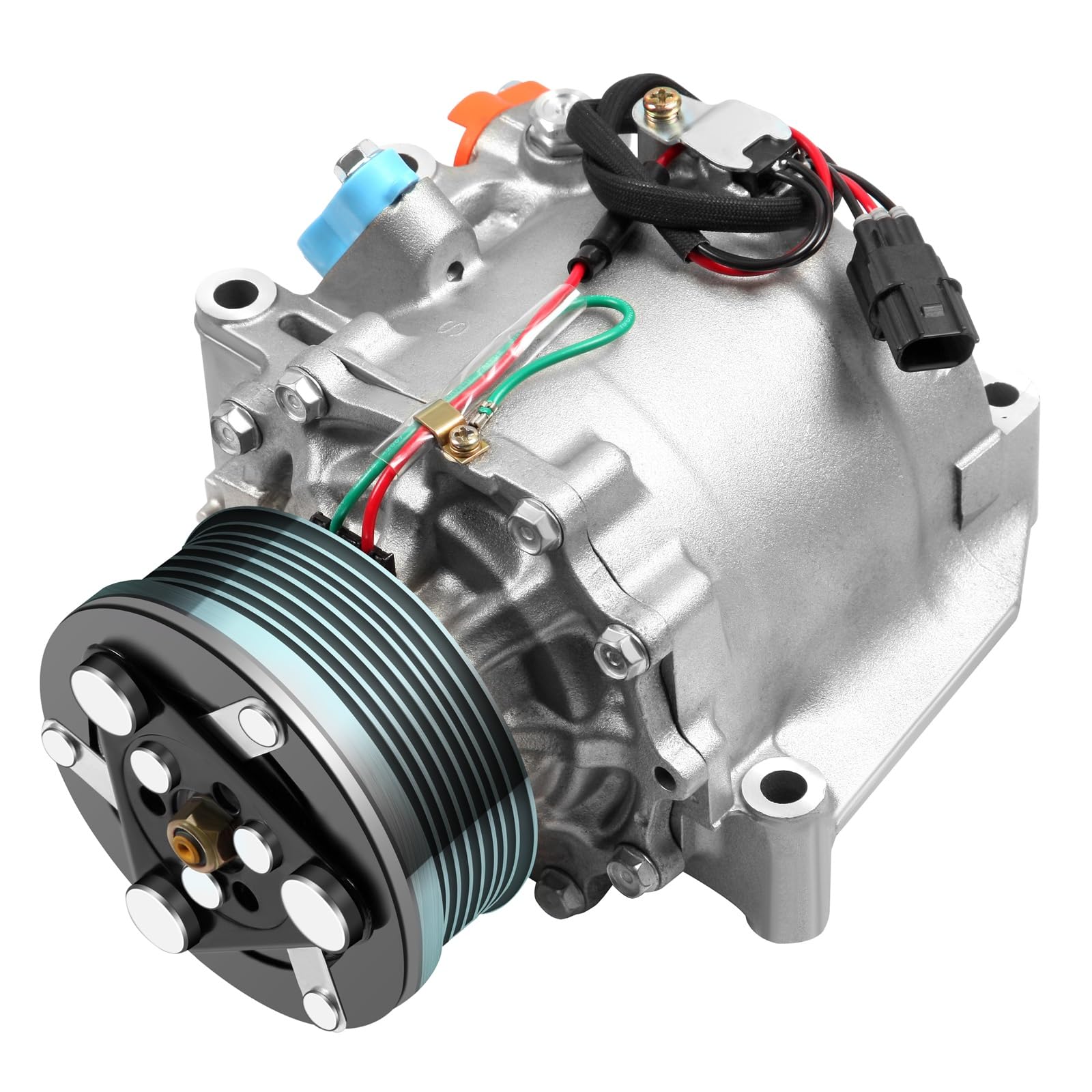 ECCPP AC Compressor with Clutch Compatible with 2006-2011 Honda Civic 1.8L - High Performance Air Conditioning Compressor for Fast Cooling TRSE07 | Perfect for Summer Road Trips & Daily Commuting
