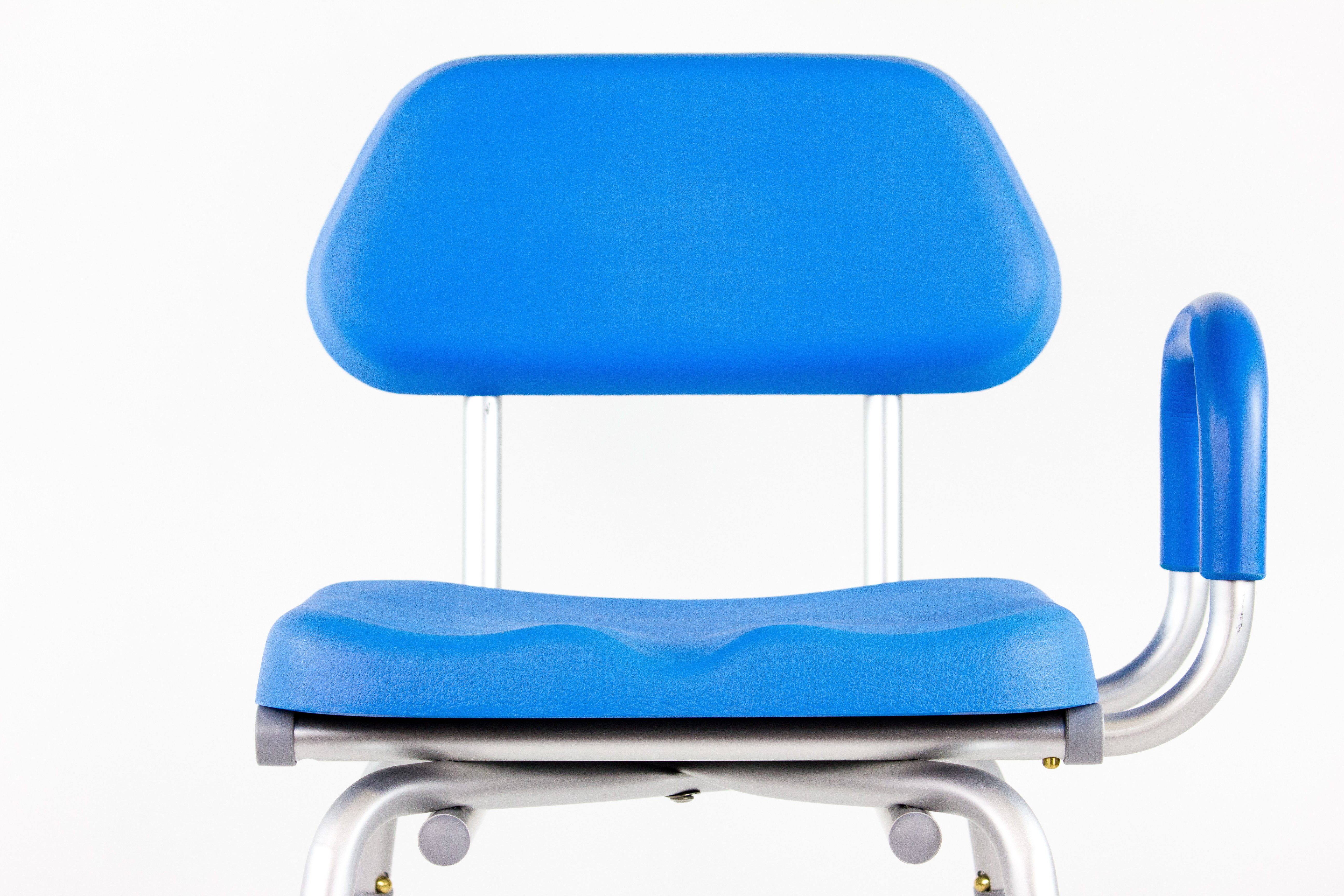 Platinum Health HIP CHAIR APEX - Adjustable Height & Angle Padded Shower Chair for Elderly & Disabled - Non-Slip Bath Seat for Safe Showering & Bathroom Use