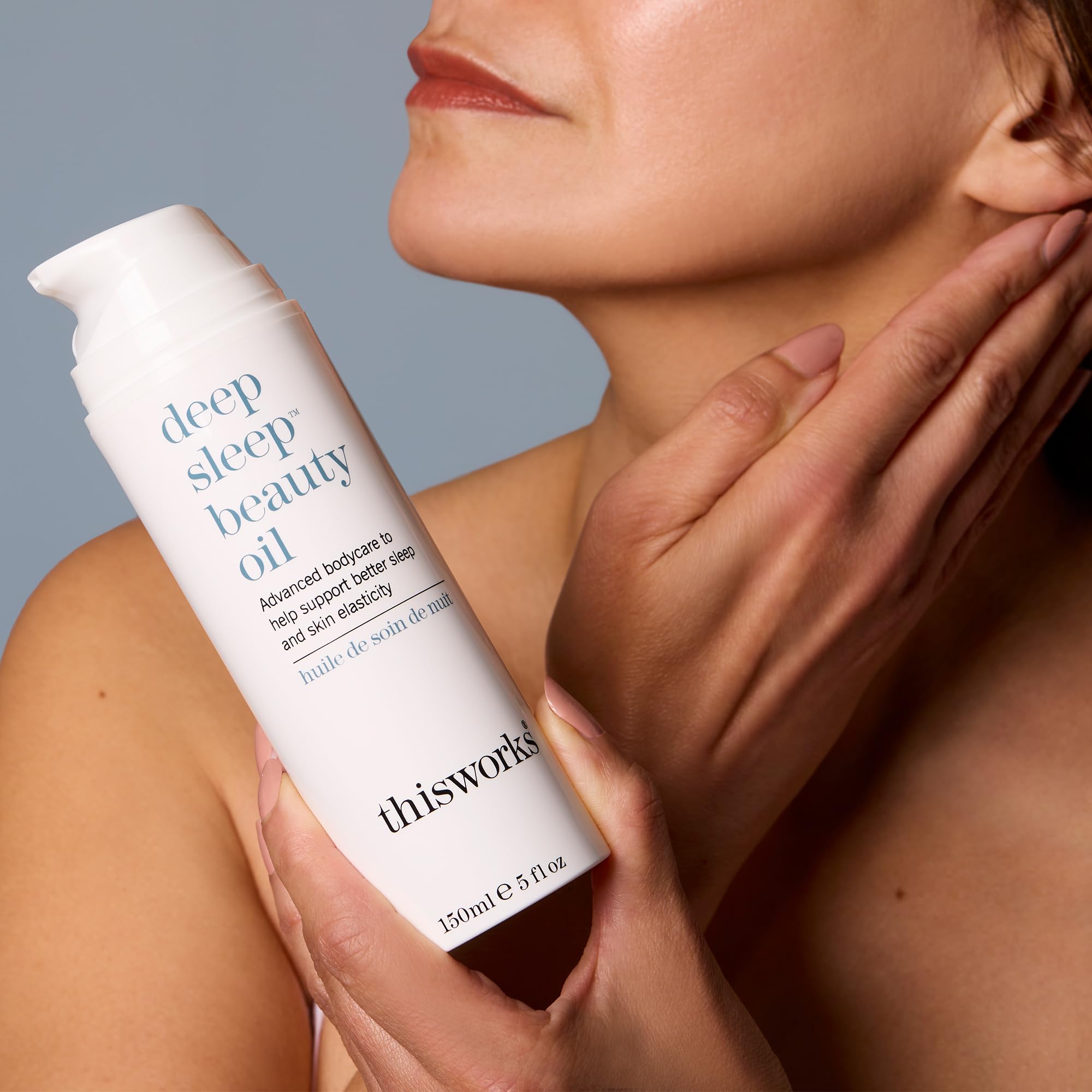 THISWORKS Deep Sleep Beauty Oil 150ml - Natural Relaxing Aromatherapy for Better Sleep & Skin Care - Perfect for Nighttime Routine & Stress Relief
