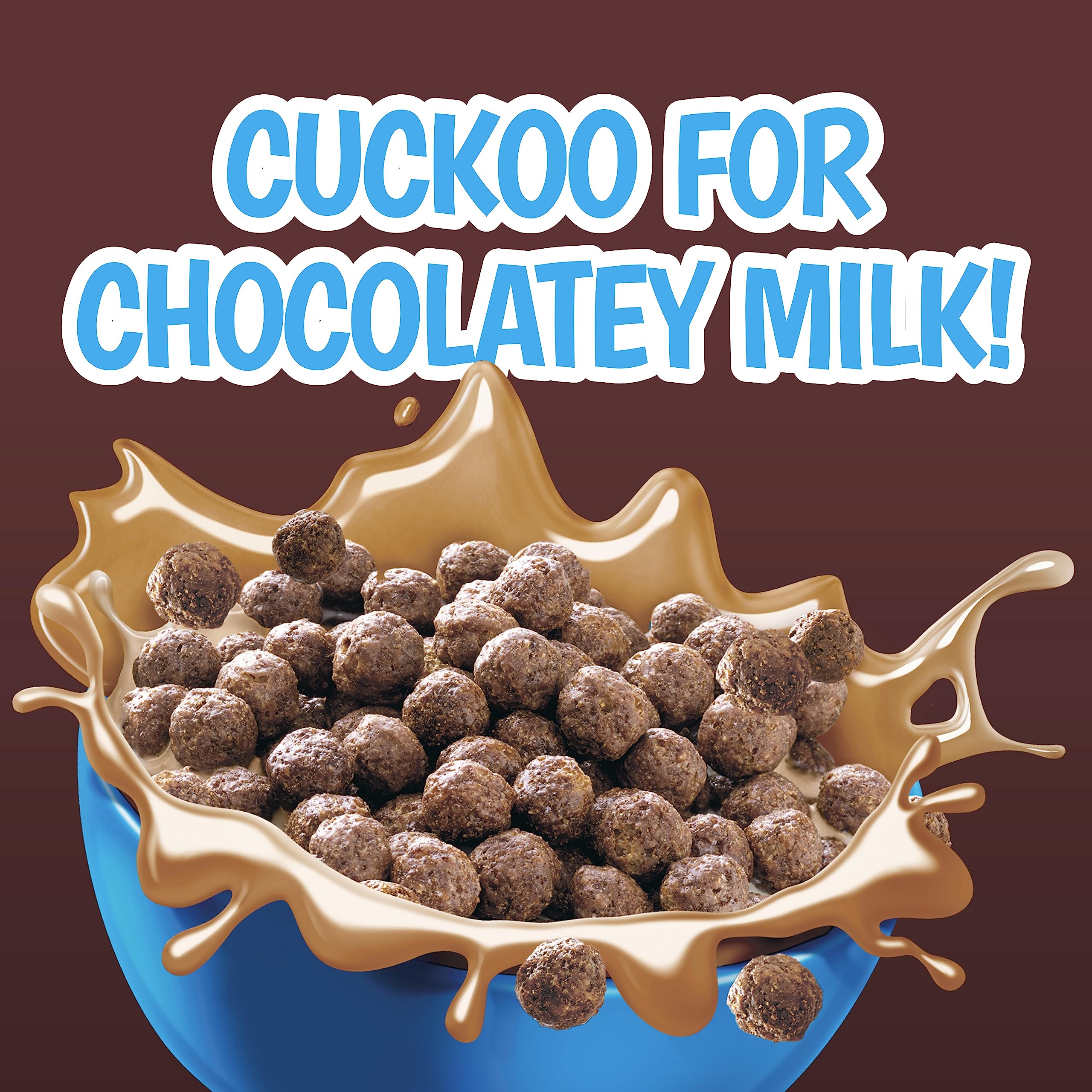General Mills Cocoa Puffs Chocolate Cereal Cups - 25% Less Sugar, Single Serve (2 oz, Pack of 60) | K12 Approved | Perfect for School Lunches, Breakfast On-the-Go & Snacks
