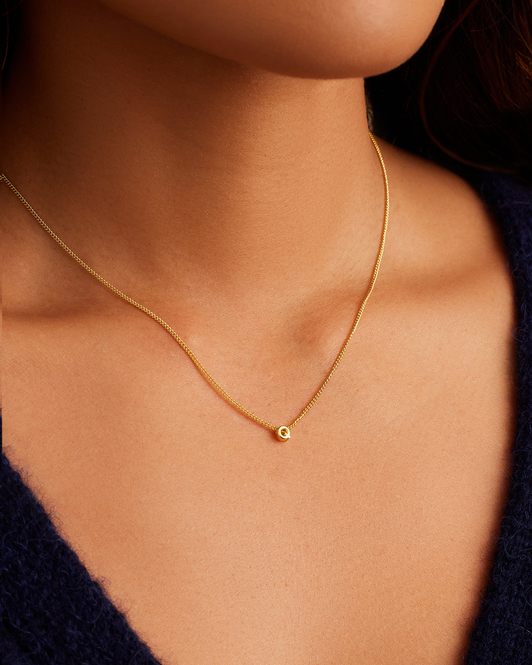 Wilder Mini Alphabet Necklace - Personalized Initial Pendant Jewelry for Women | Perfect Gift for Birthday, Anniversary & Everyday Wear