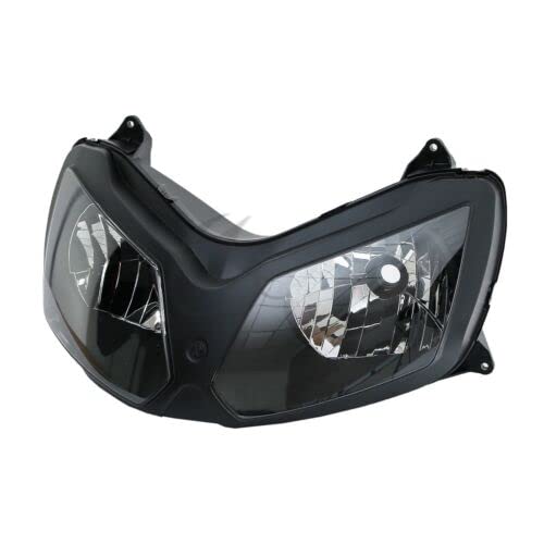 Kawasaki Ninja ZX12R 2002-2005 Replacement Front Headlight Assembly - Clear TCMT Headlamp Set for Motorcycle Lighting Upgrade - Perfect for Night Riding & Custom Builds