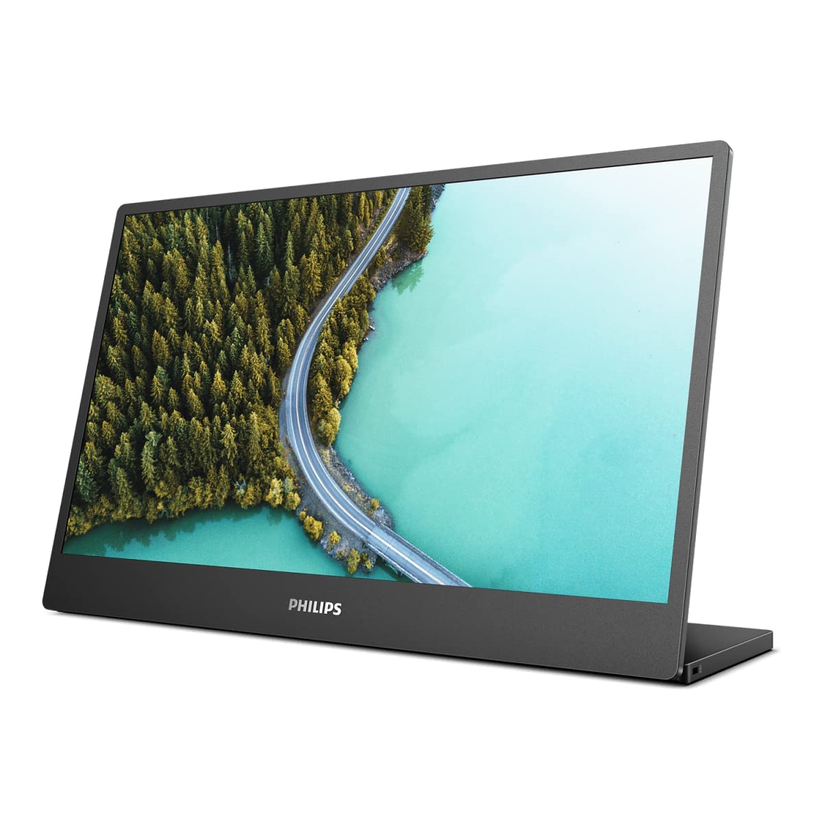 Philips 16B1P3302 16-inch FHD Portable Monitor with USB-C (1920x1080, USB-C Connectivity, Adjustable Stand) - Black - Perfect for Remote Work, Gaming & Travel
