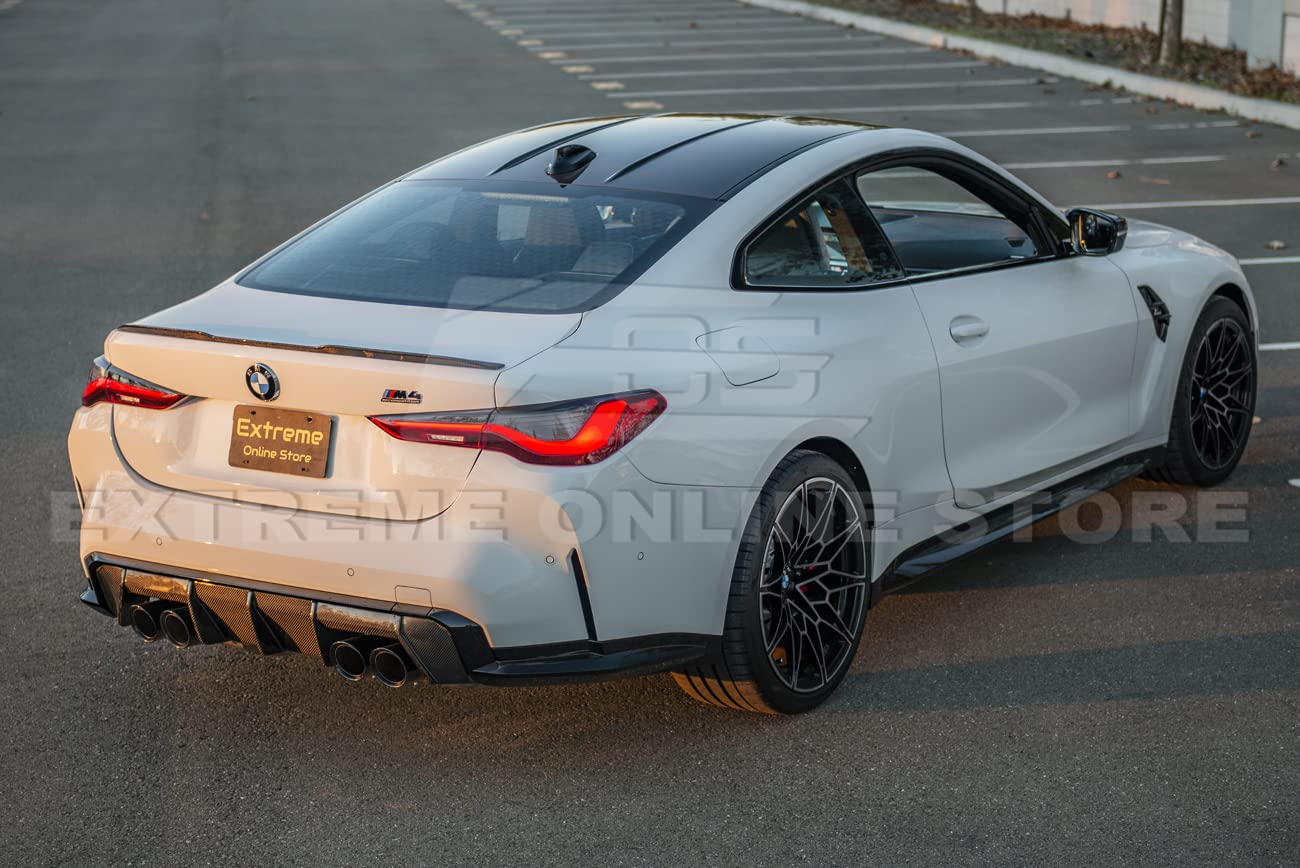 2021-Present BMW G22 4-Series & G82 M4 Carbon Fiber Trunk Spoiler - OEM Style Rear Wing for Enhanced Aerodynamics & Sporty Look | Perfect for Track Days & Car Shows