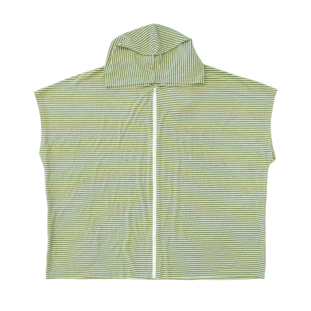 Bambury Olive Zip Front Poncho for Women - Lightweight & Stylish Outdoor Wear for Hiking, Camping, and Travel