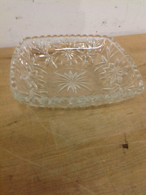 6-Cut Crystal Bowl - Elegant Glass Serving Bowl for Desserts, Salads & Entertaining - Perfect for Parties, Weddings & Home Decor